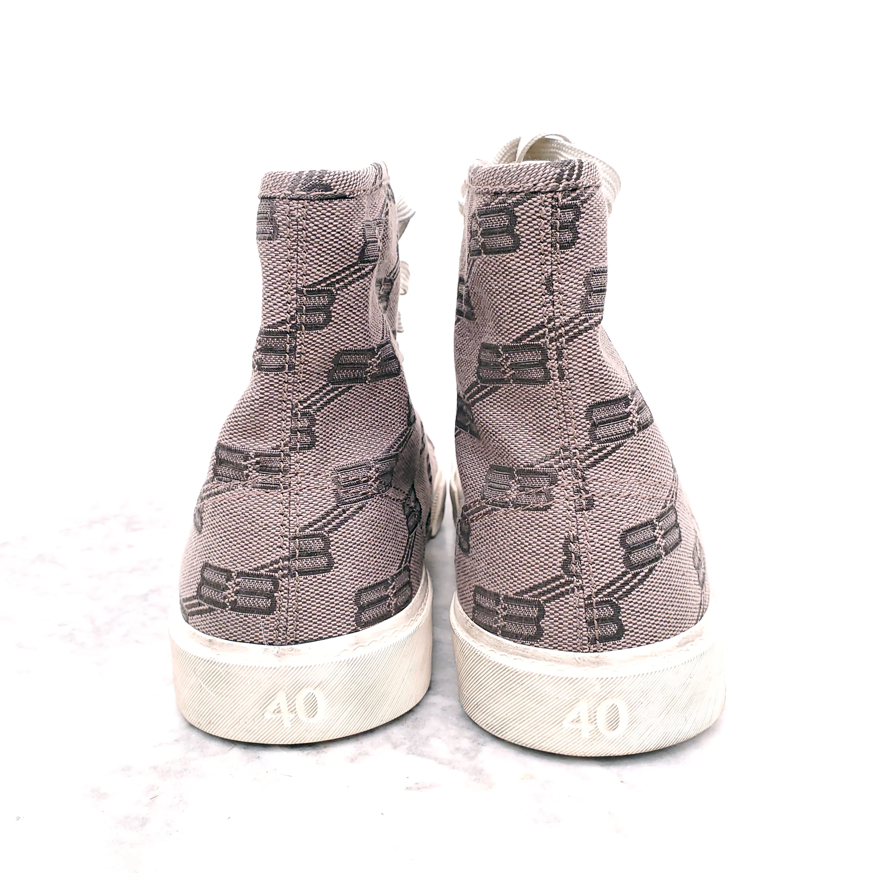 BALENCIAGA PARIS LOGO HIGH TOP SNEAKERS - SIZE 40 - Image 6