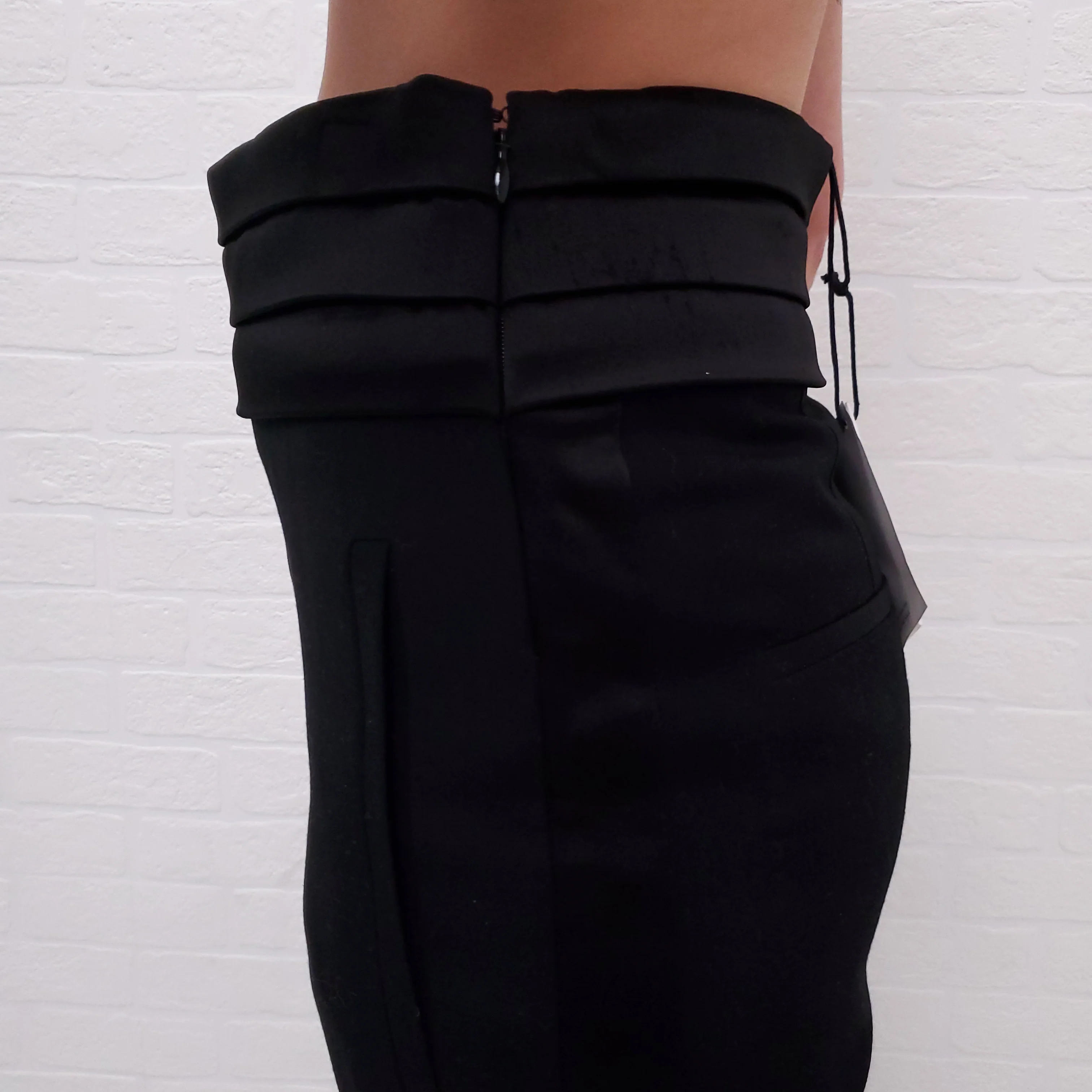 BALMAIN BLACK TUXEDO TROUSER - SIZE 34 - Image 3