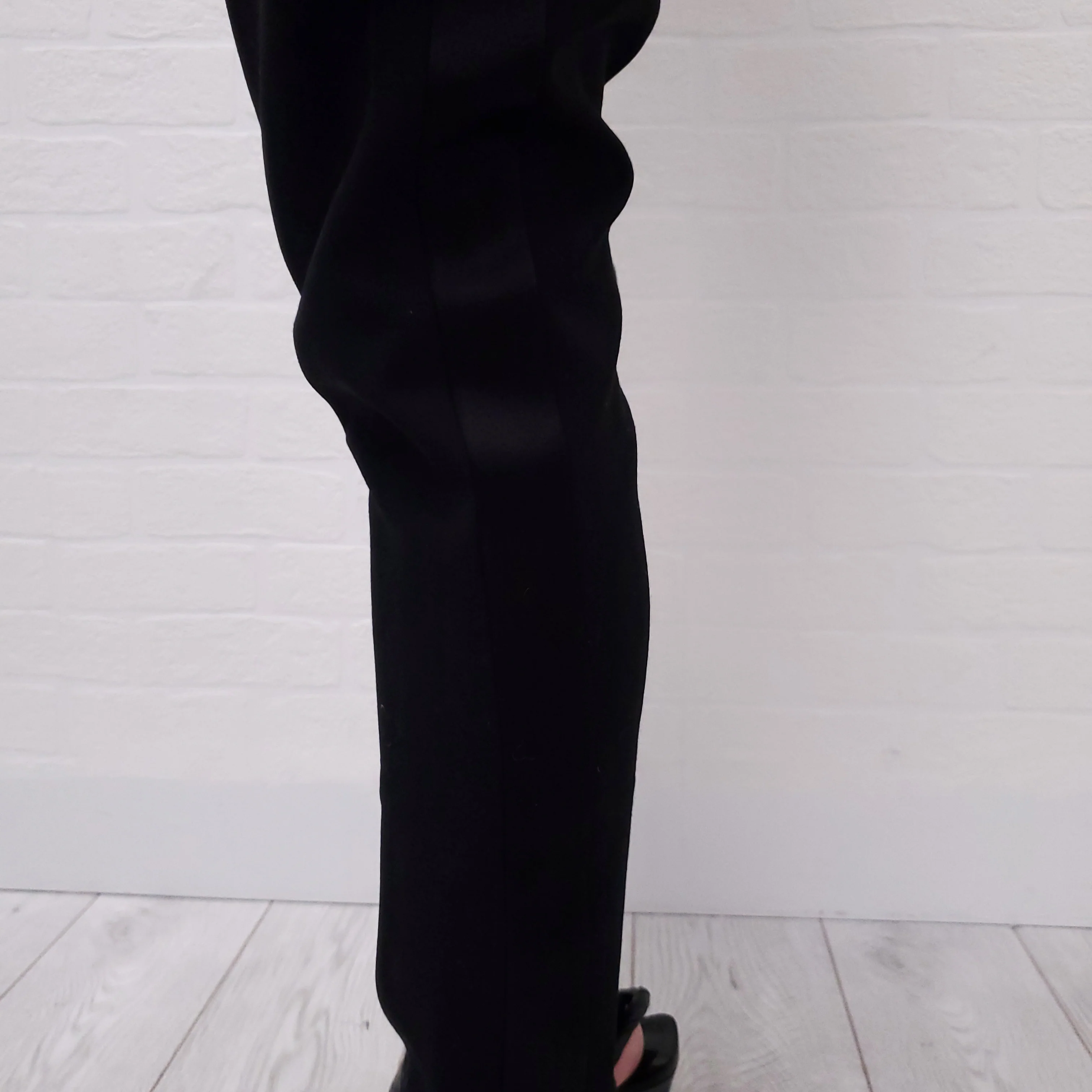 BALMAIN BLACK TUXEDO TROUSER - SIZE 34 - Image 4