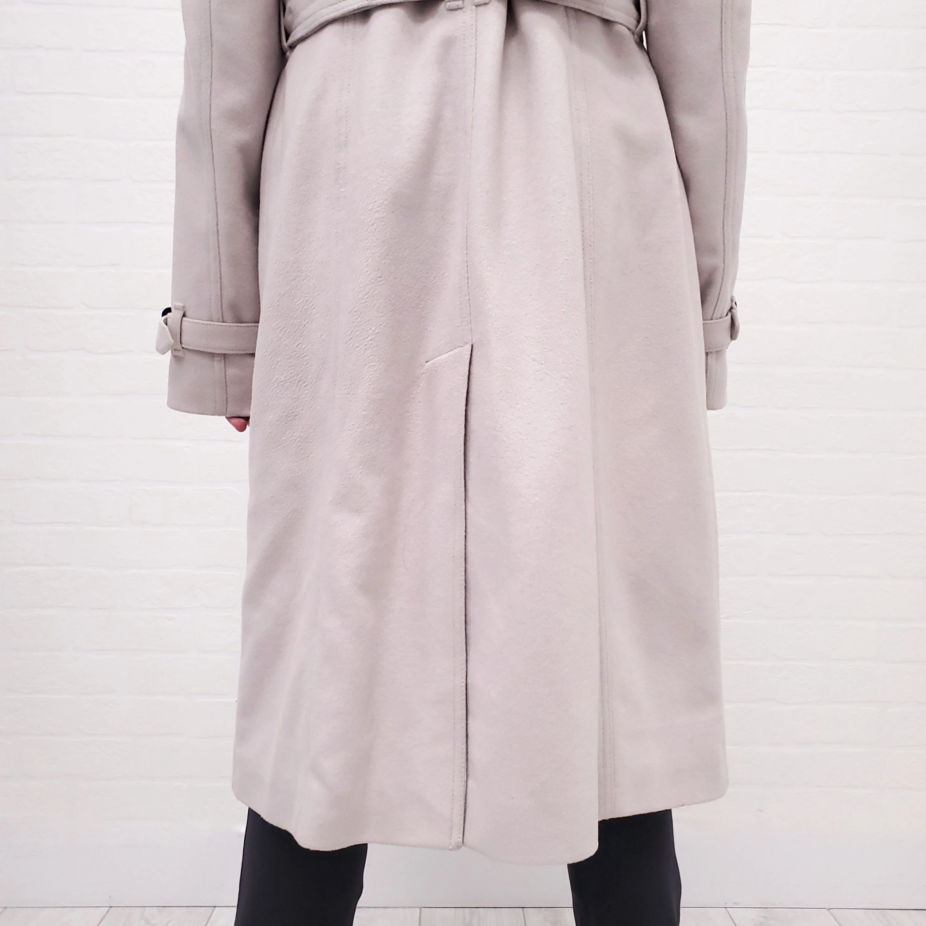 BURBERRY WOOL TRENCH COAT - SIZE 12 - Image 10