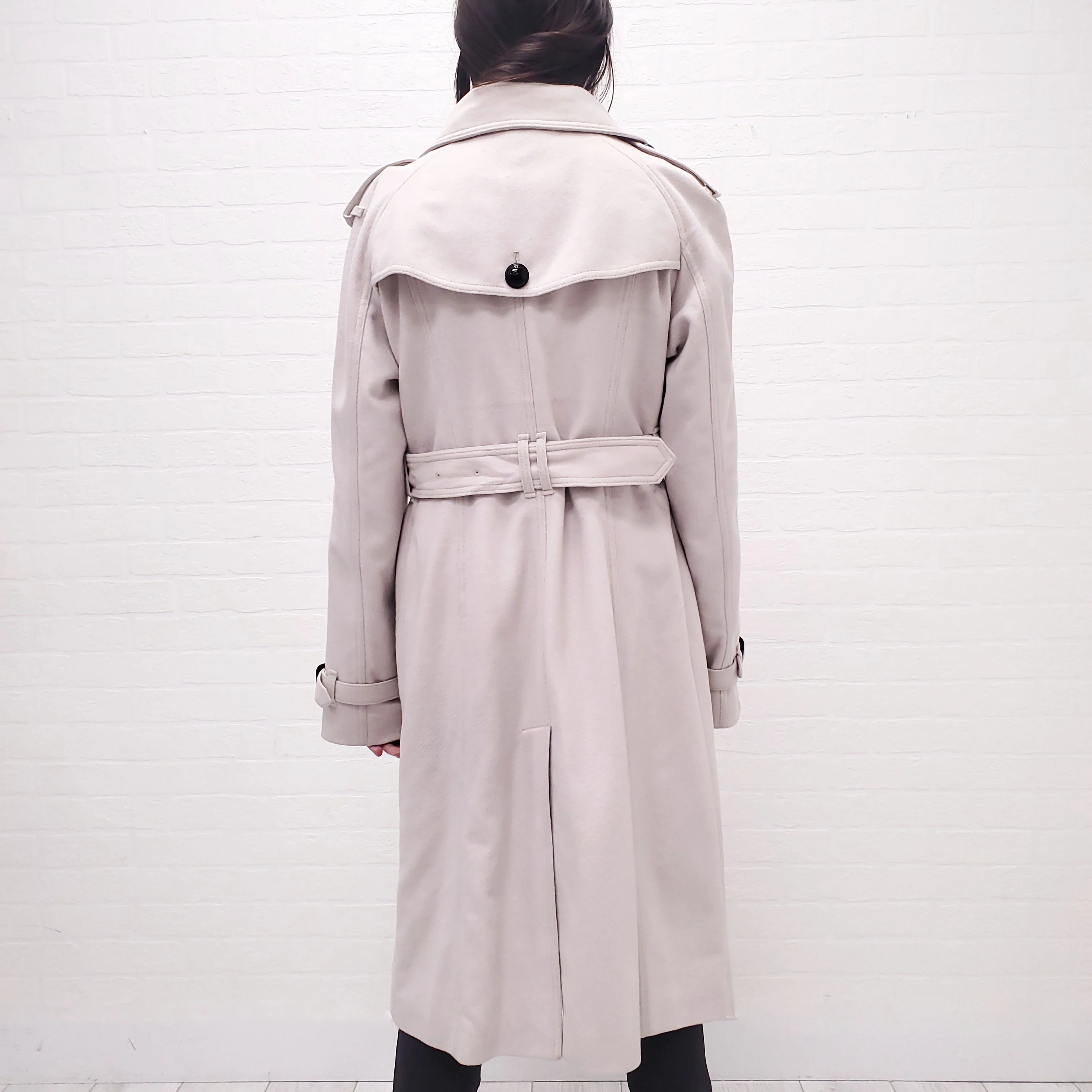 BURBERRY WOOL TRENCH COAT - SIZE 12 - Image 11