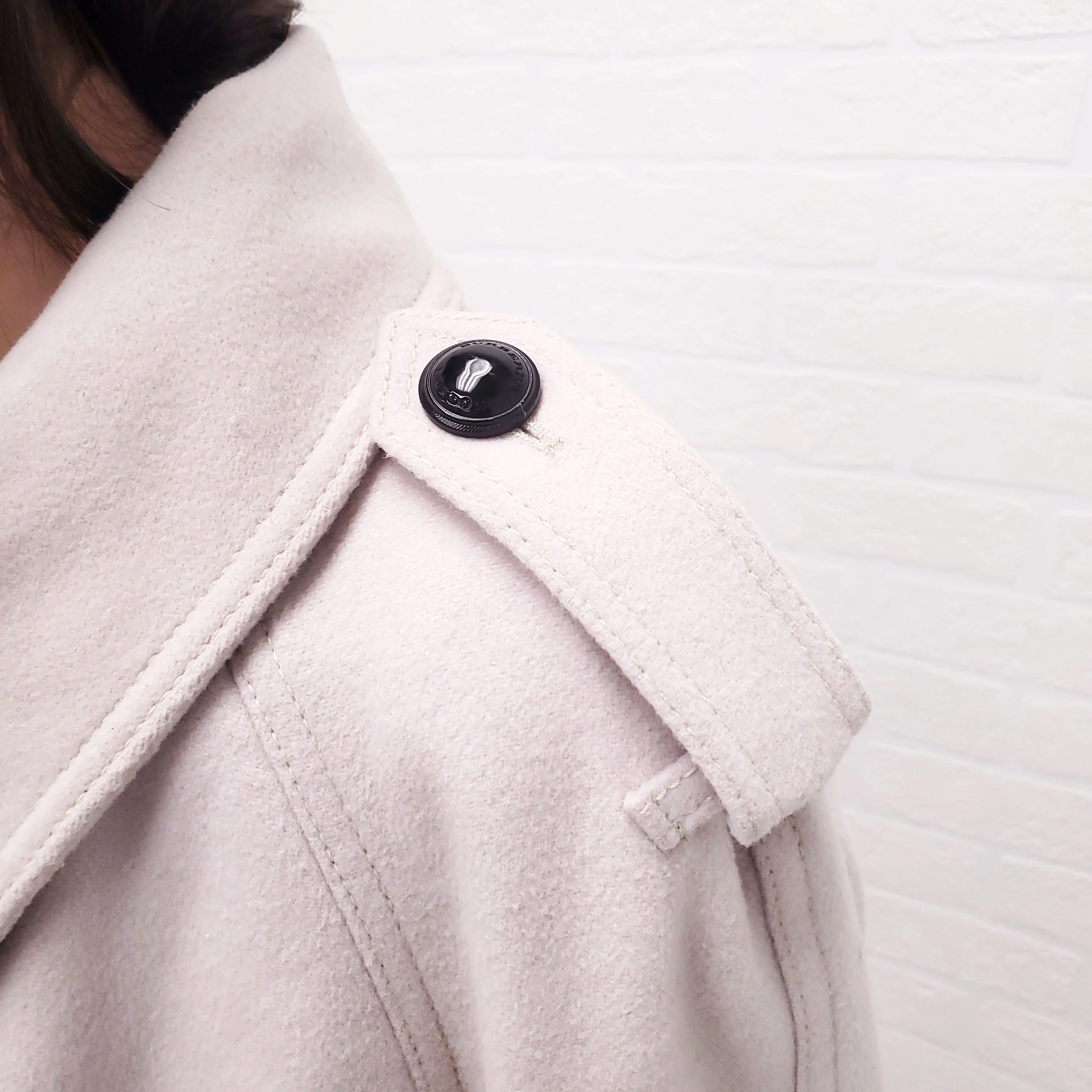 BURBERRY WOOL TRENCH COAT - SIZE 12 - Image 8