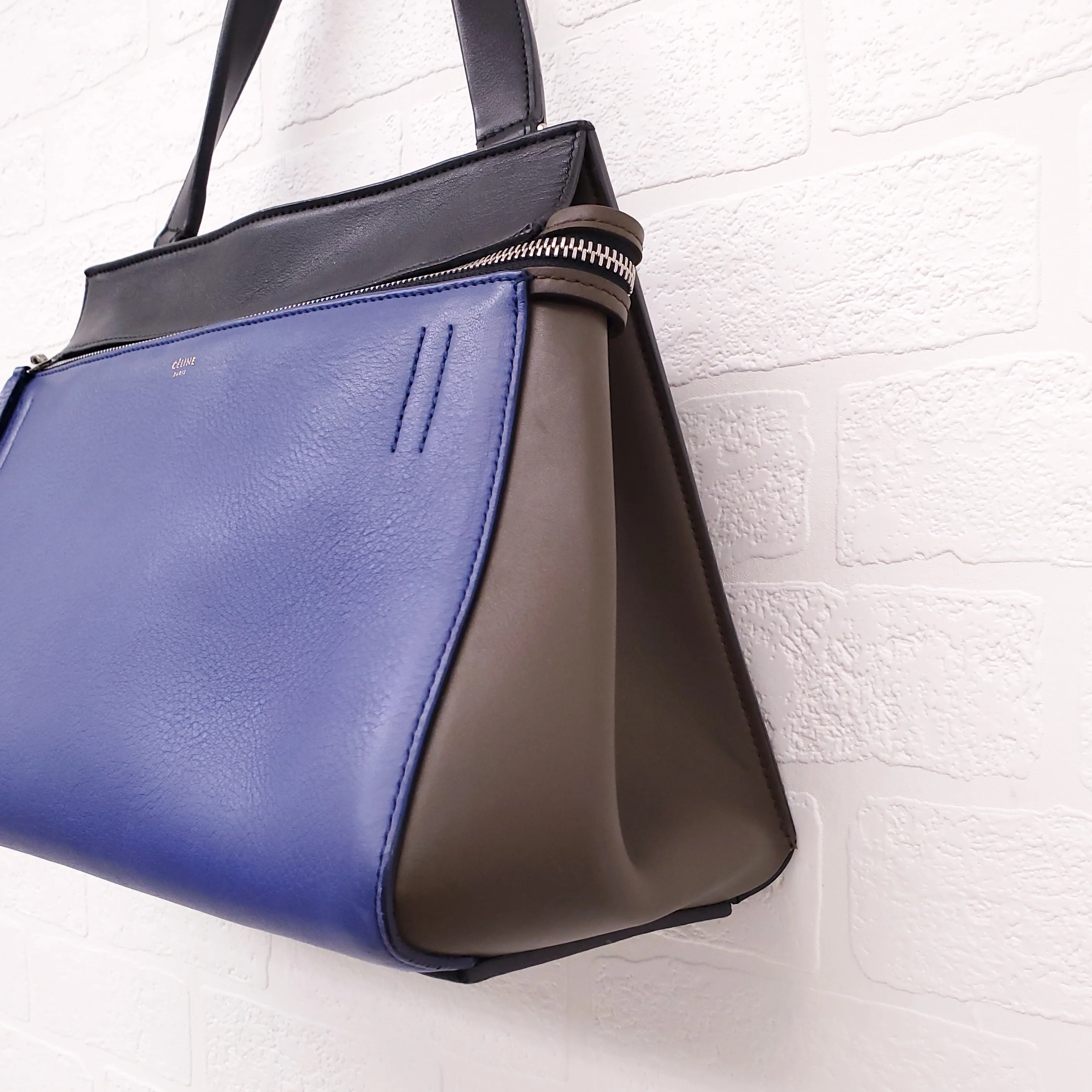 CELINE TRI-COLOUR MEDIUM EDGE BAG - Image 4