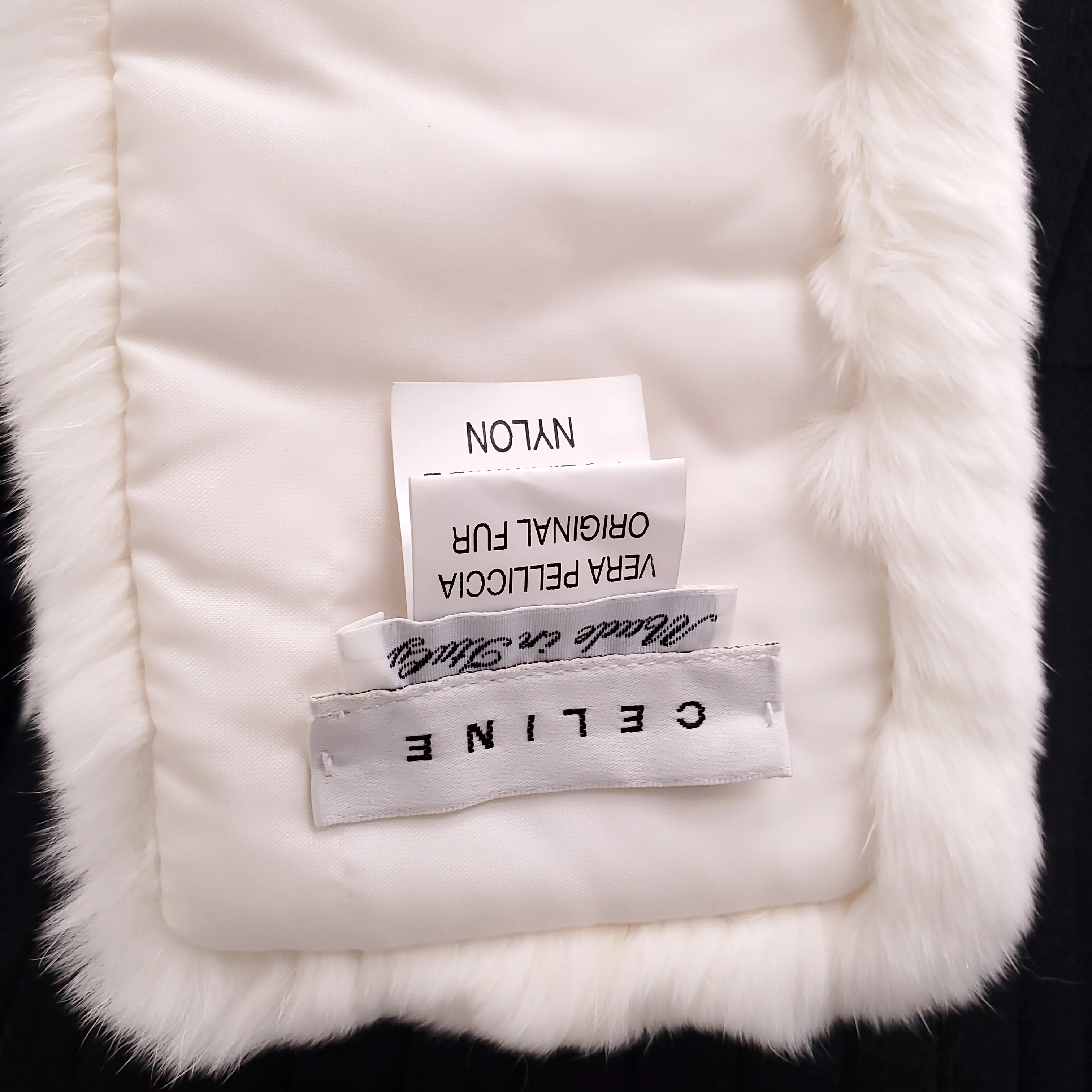CELINE VINTAGE CREAM FUR STOLE - Image 3