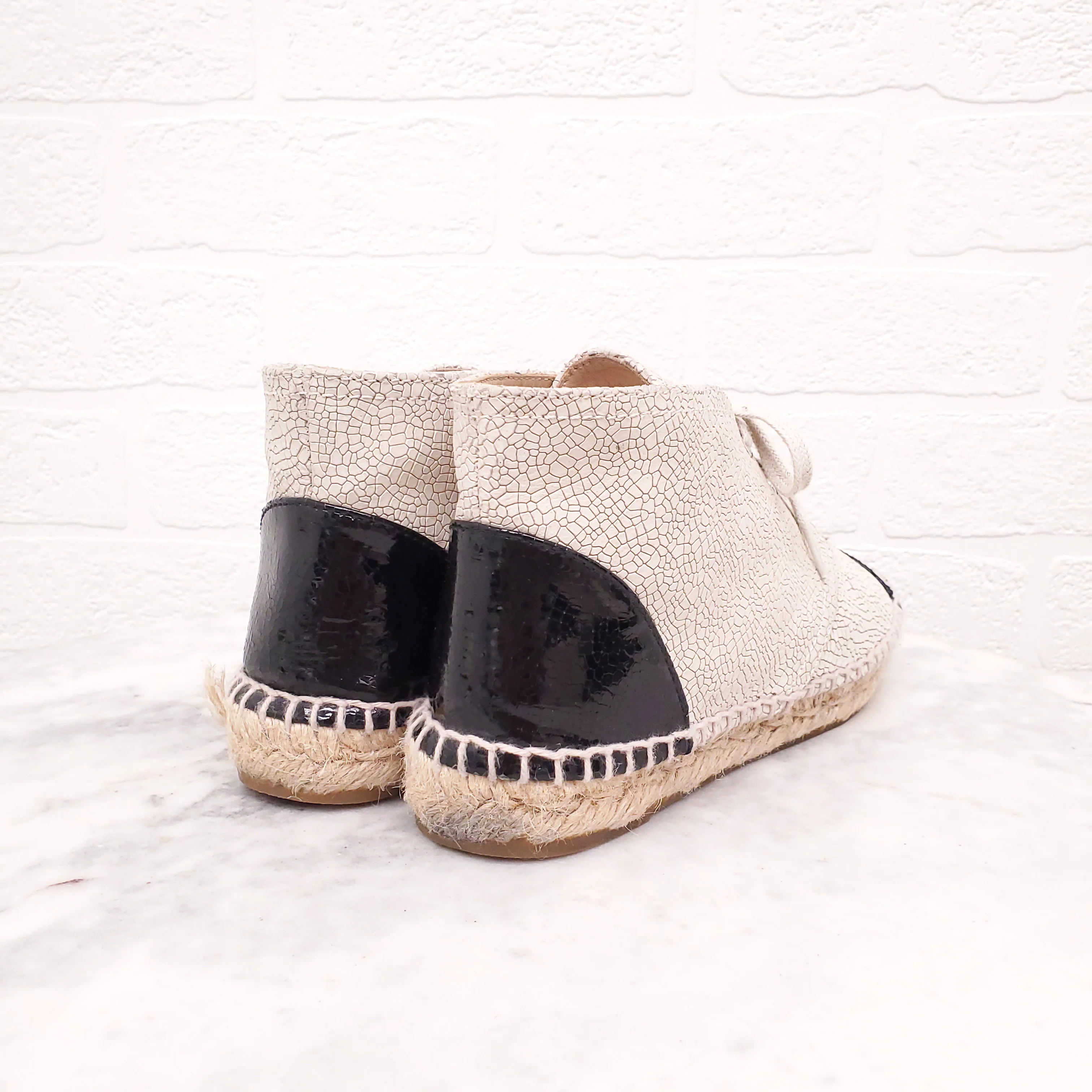 CHANEL ESPADRILLE BOOTIES - SIZE 37 - Image 4