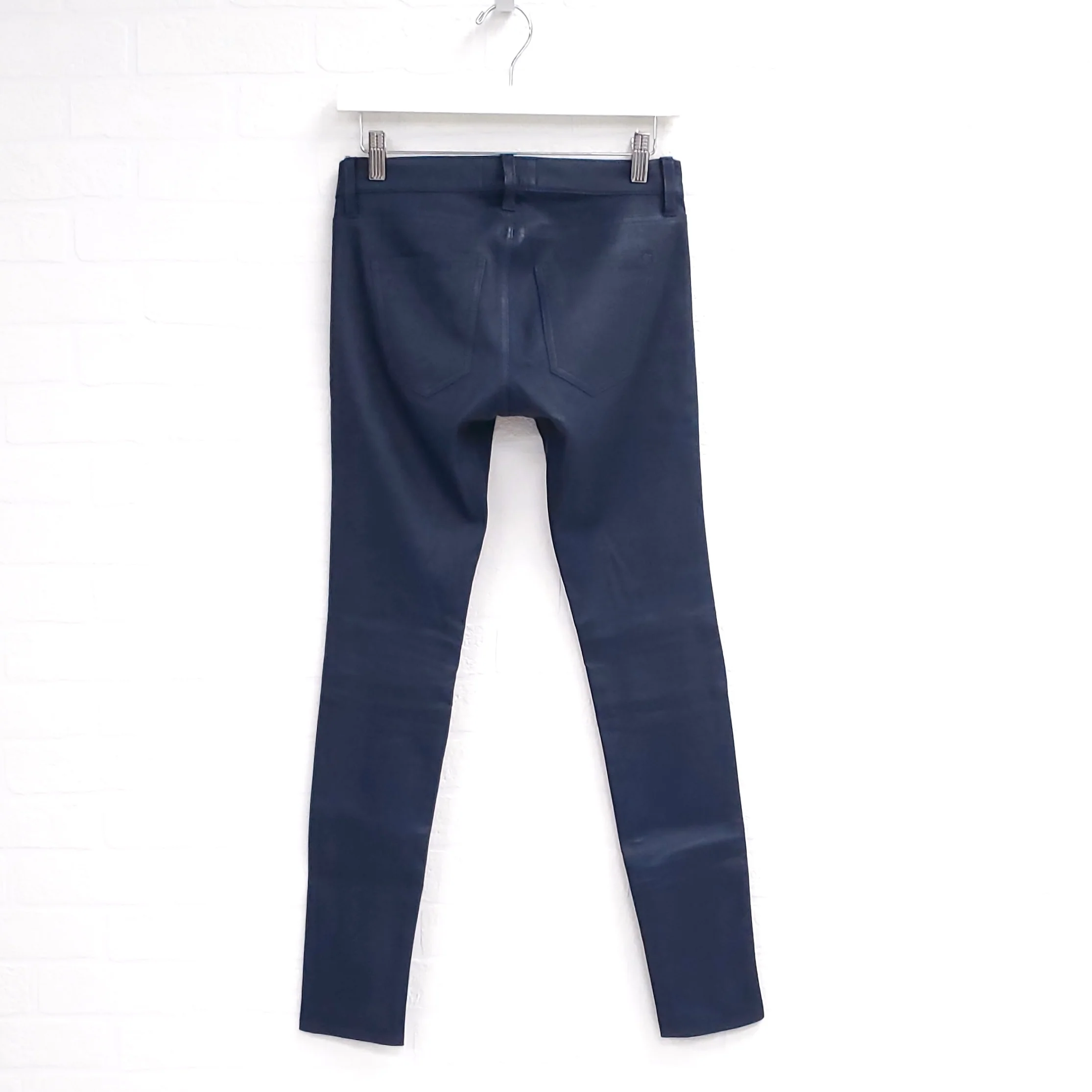 CURRENT/ELLIOT BLUE LEATHER PANTS - SIZE 25 - Image 3