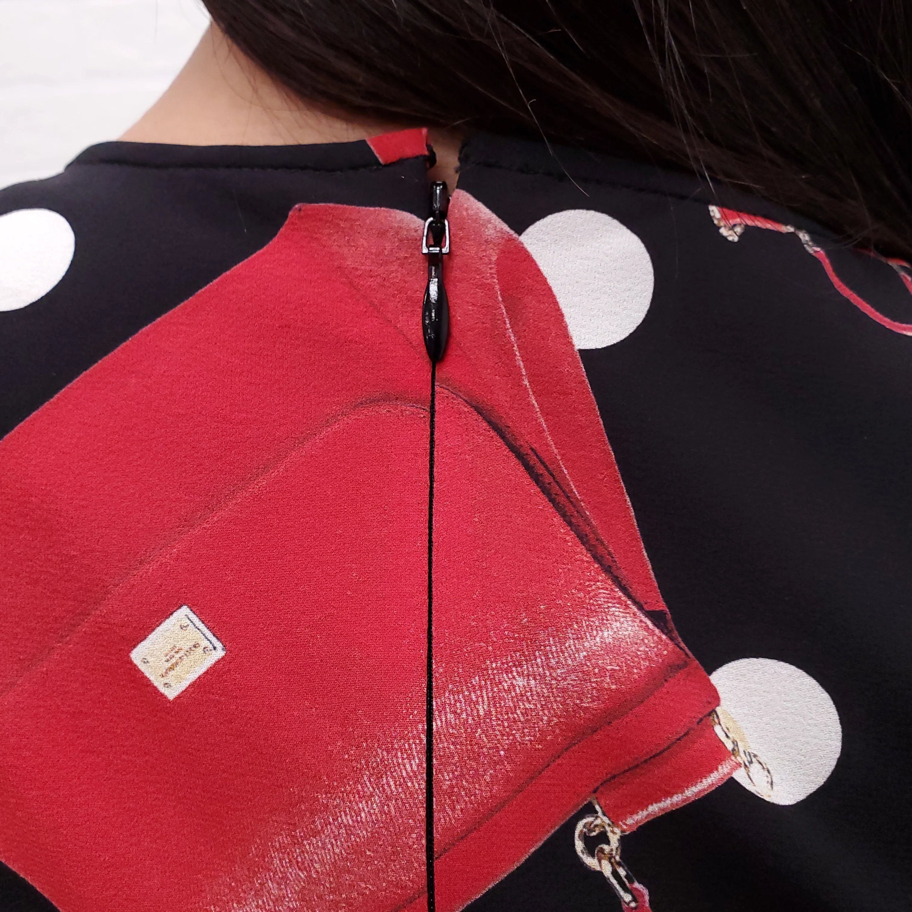 DOLCE & GABBANA SILK SICILY BAG PRINT BLOUSE - SIZE 38 - Image 6