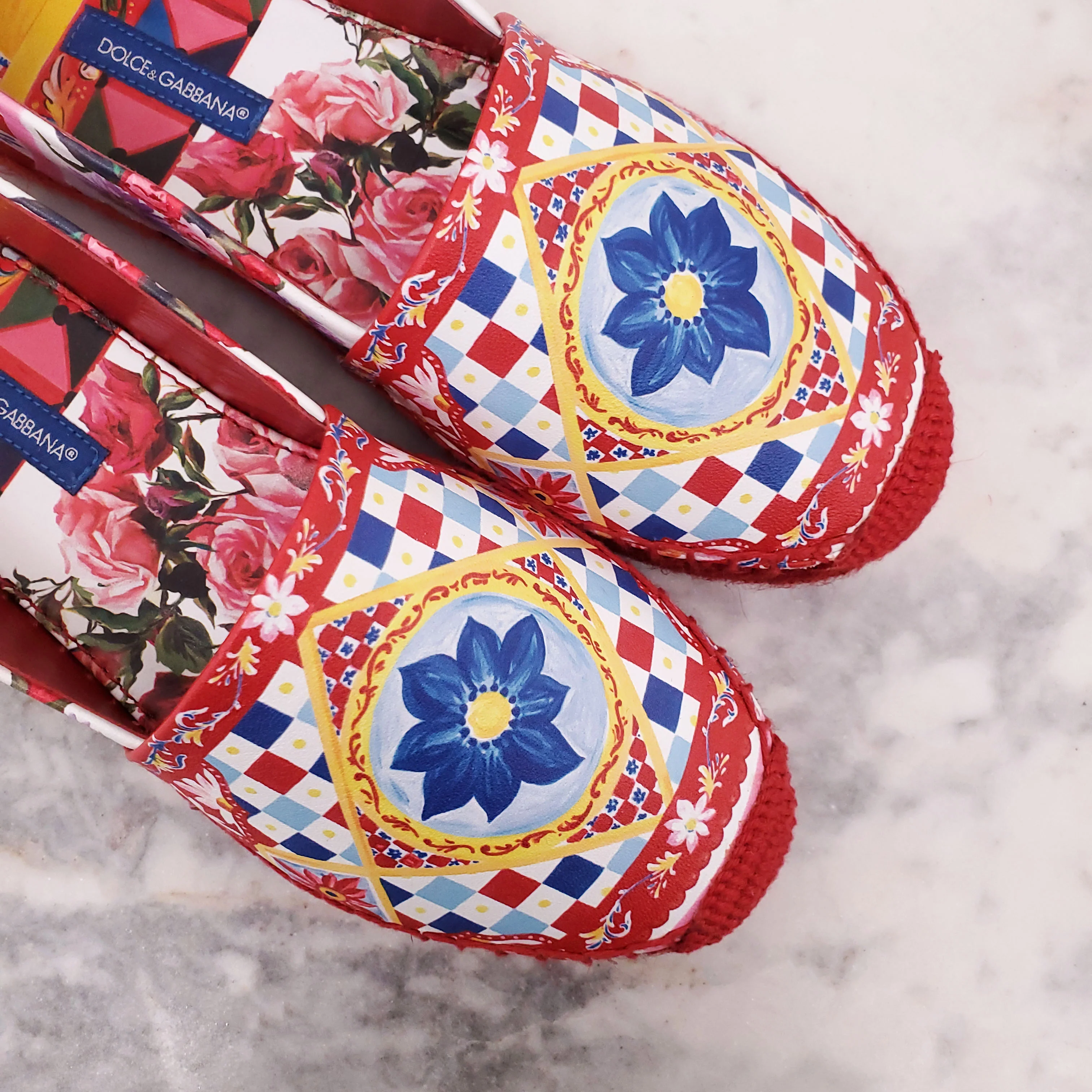 DOLCE & GABBANA PATTERNED ESPADRILLES - SIZE 35 - Image 3