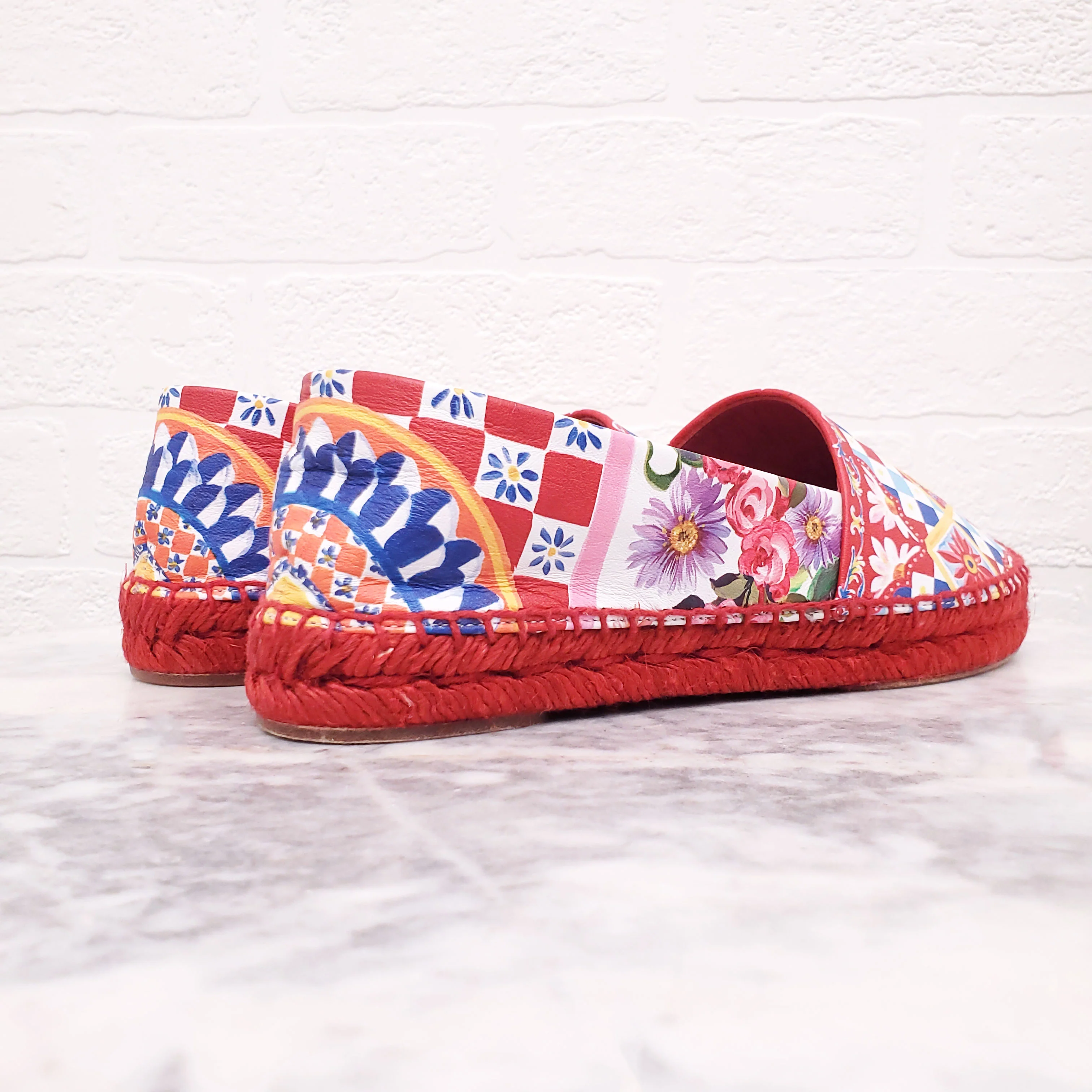 DOLCE & GABBANA PATTERNED ESPADRILLES - SIZE 35 - Image 6