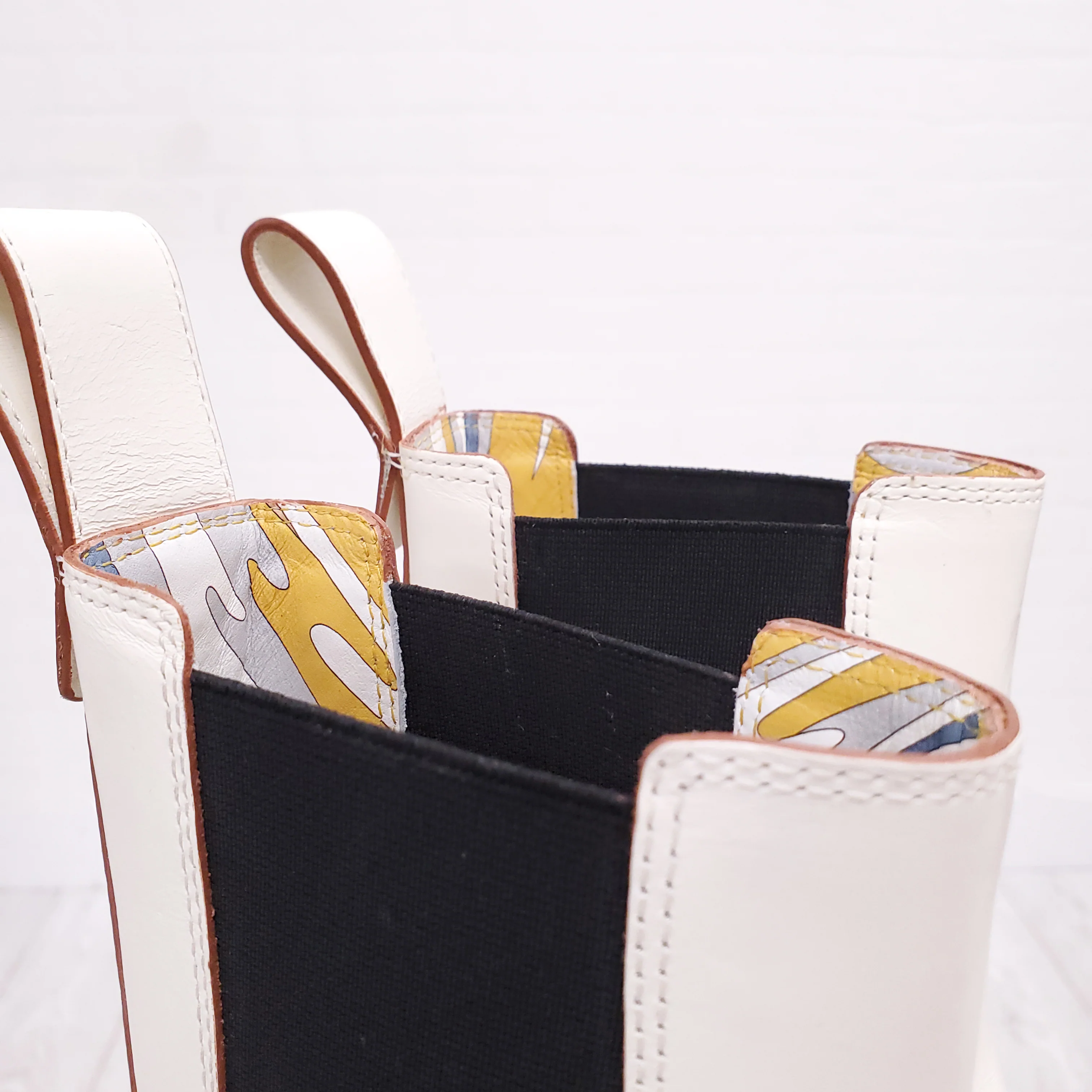 EMILIO PUCCI WHITE MOTO BOOTS - SIZE 39 - Image 4