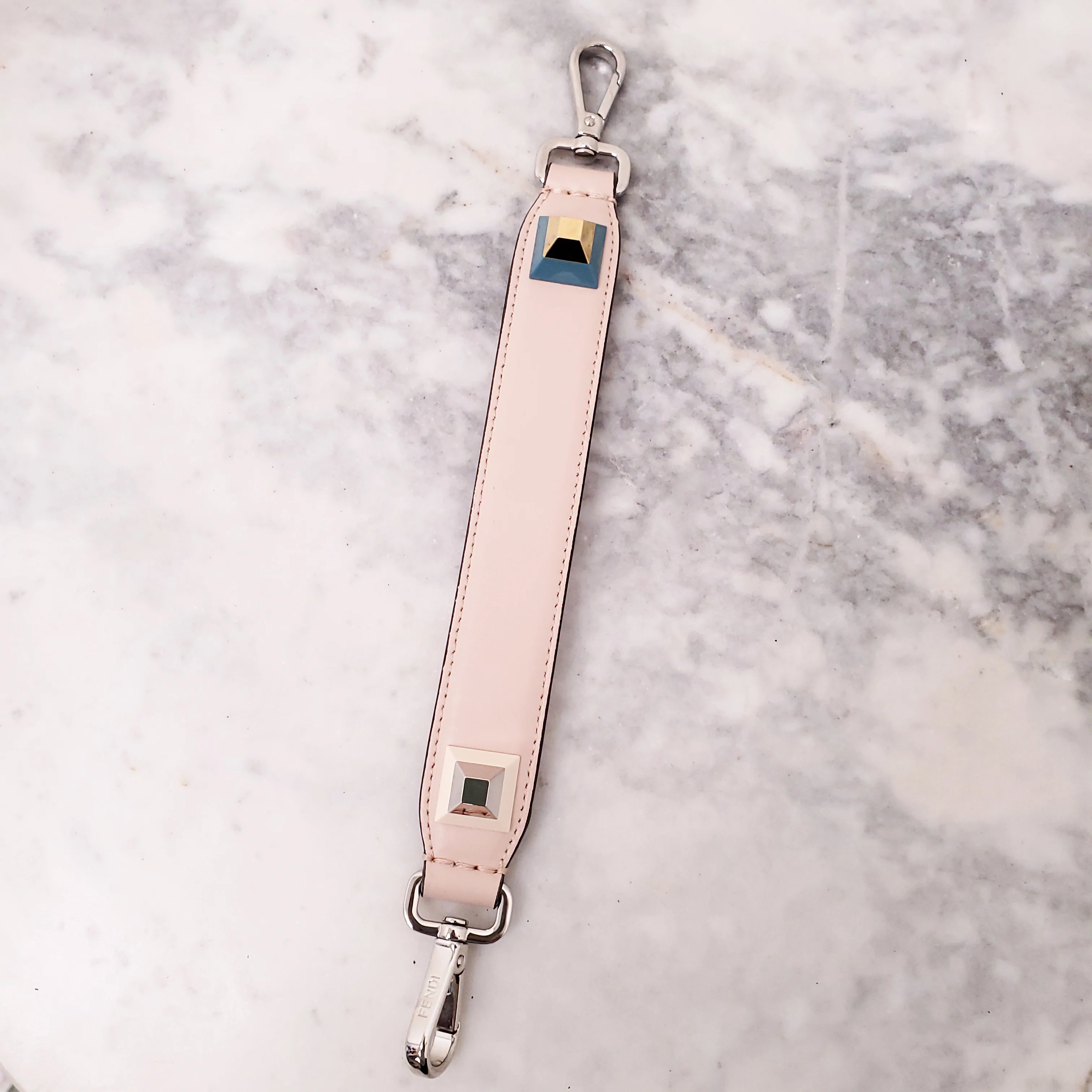 FENDI BABY PINK 'MINI KAN' SHOULDER BAG - Image 15