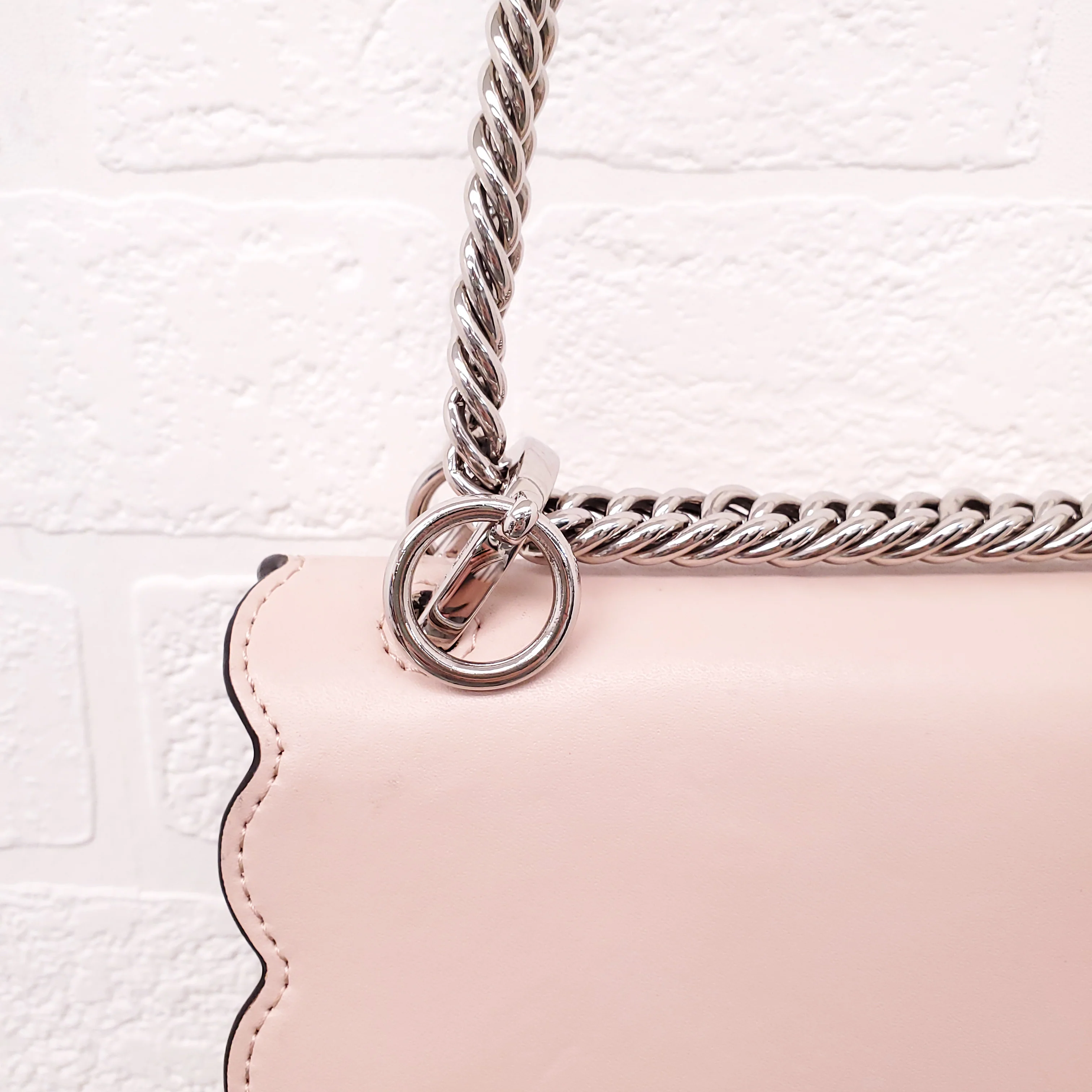 FENDI BABY PINK 'MINI KAN' SHOULDER BAG - Image 7