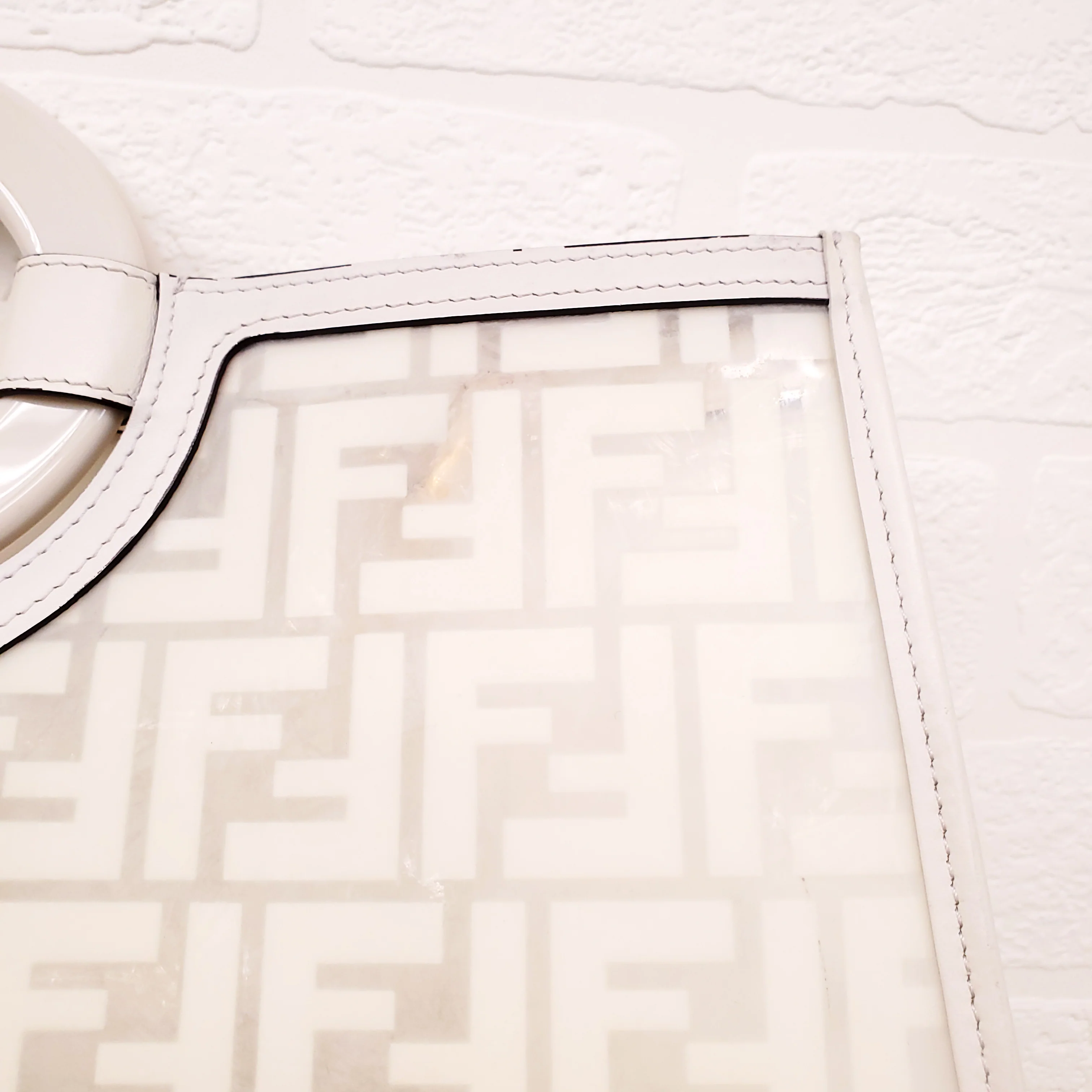 FENDI CREAM LARGE SHOPPER TOTE - Image 9