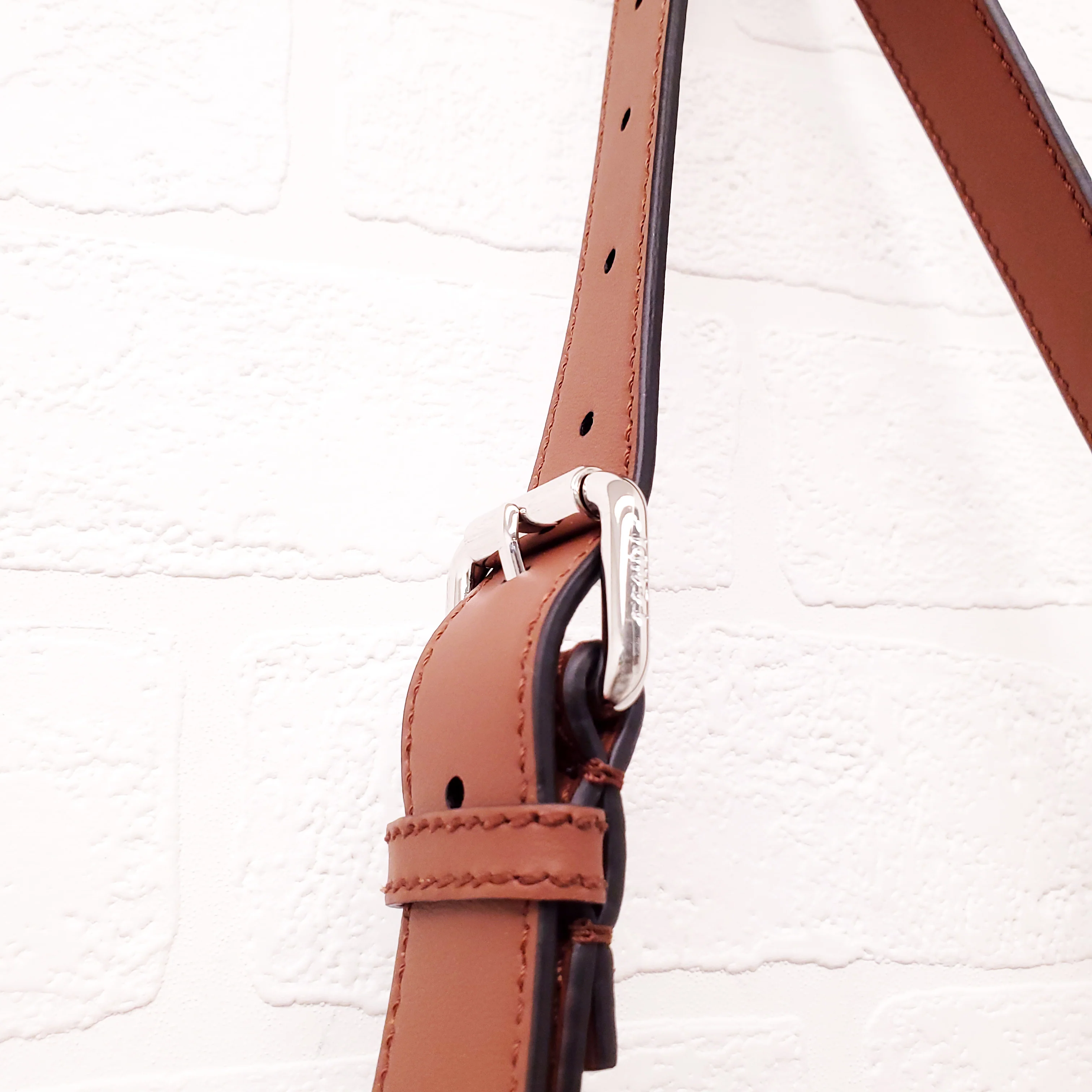 FENDI TAN LEATHER AND CANVAS LARGE 'PANELLED PEEKABOO' BAG - Image 19