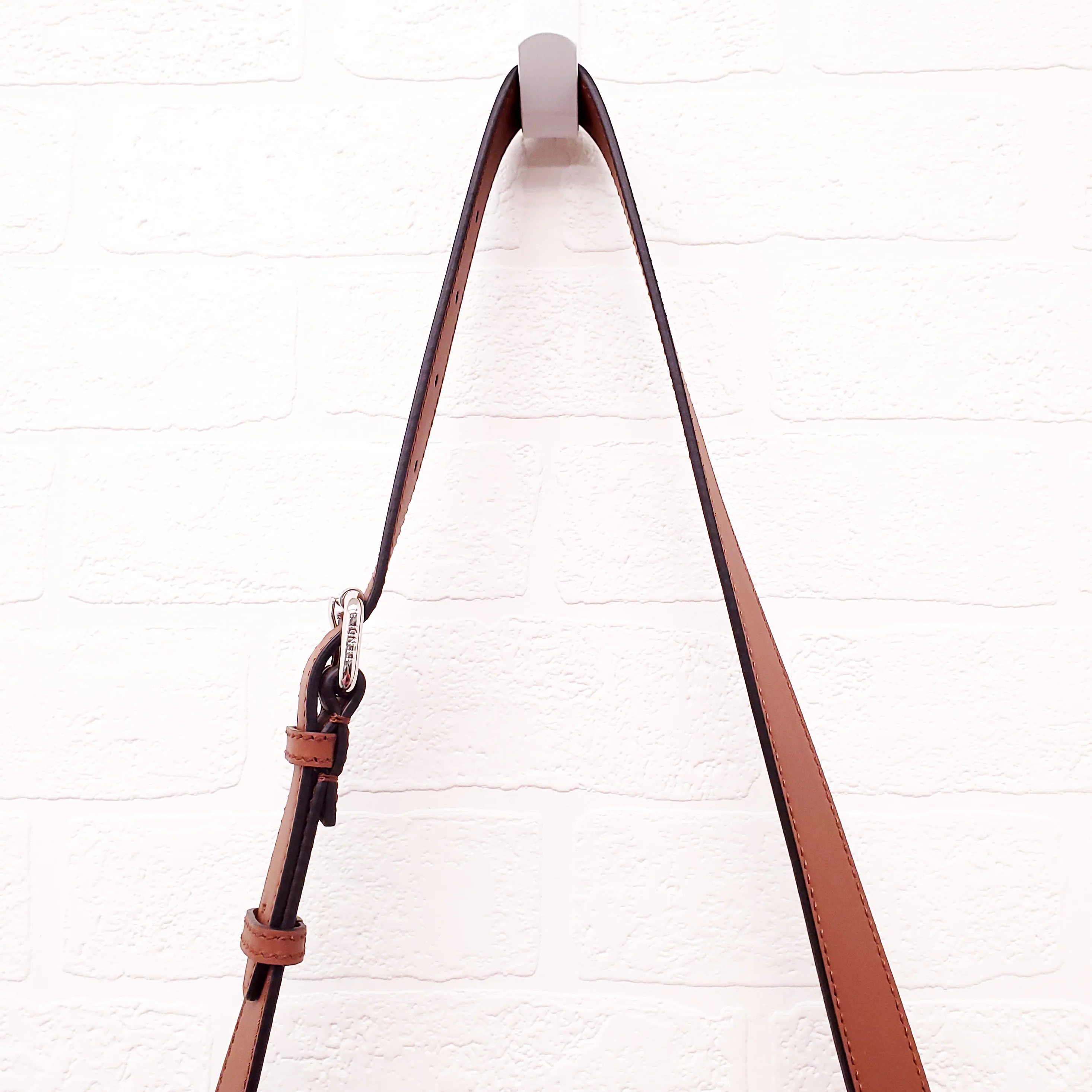 FENDI TAN LEATHER AND CANVAS LARGE 'PANELLED PEEKABOO' BAG - Image 20