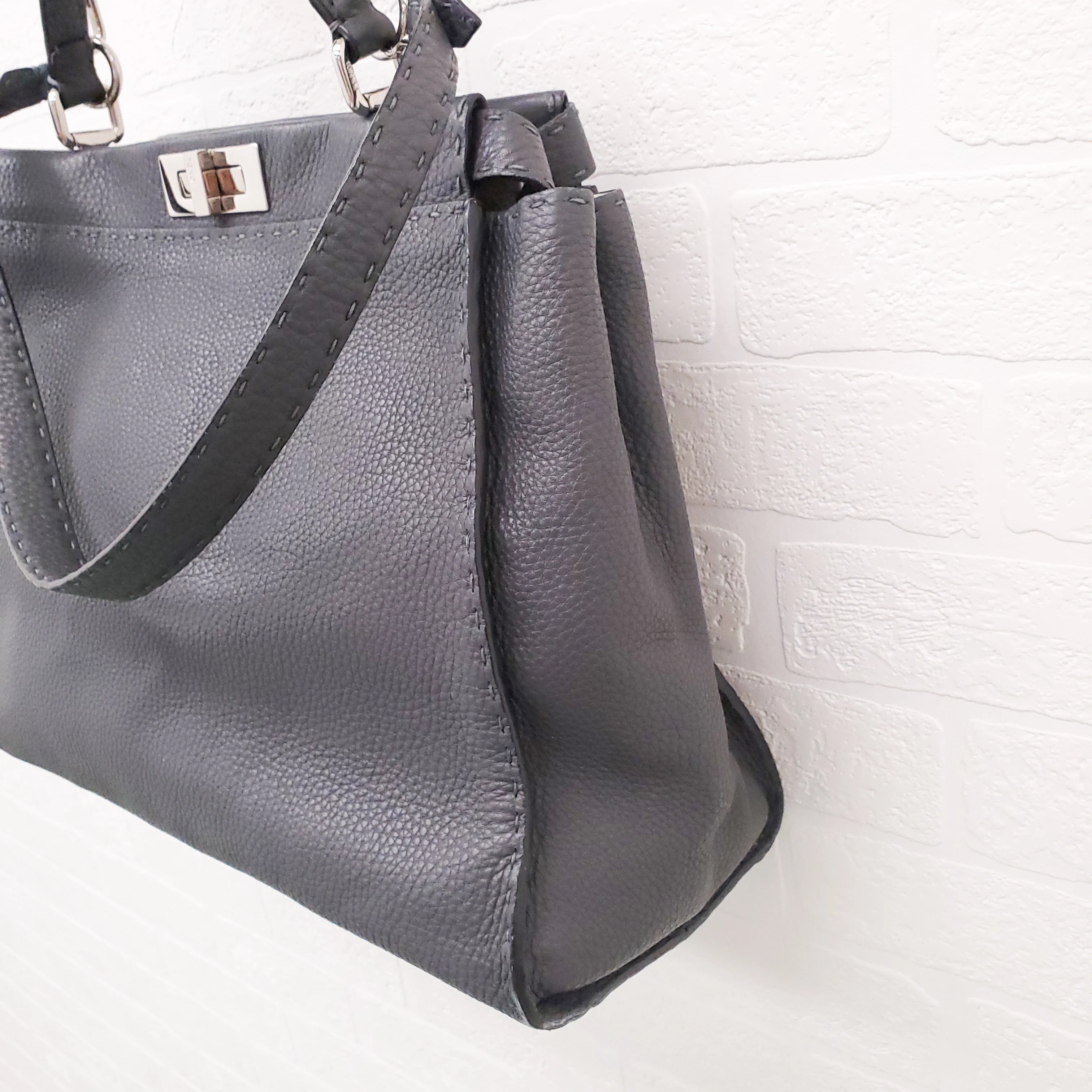 FENDI X LARGE PEEKABOO WITH FLORAL STRAP - Image 4