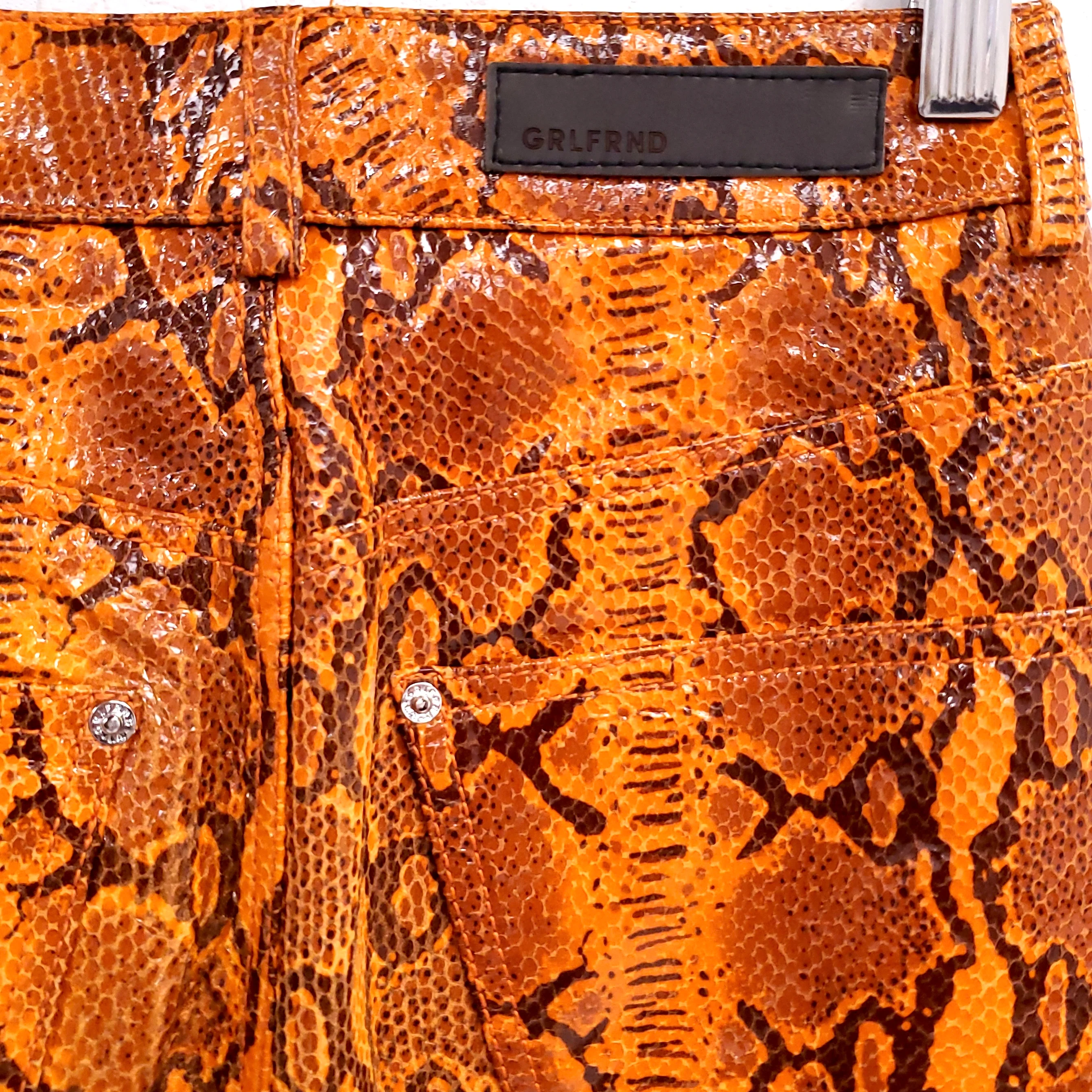 GRLFRND SNAKESKIN PANTS - SIZE 25 - Image 3