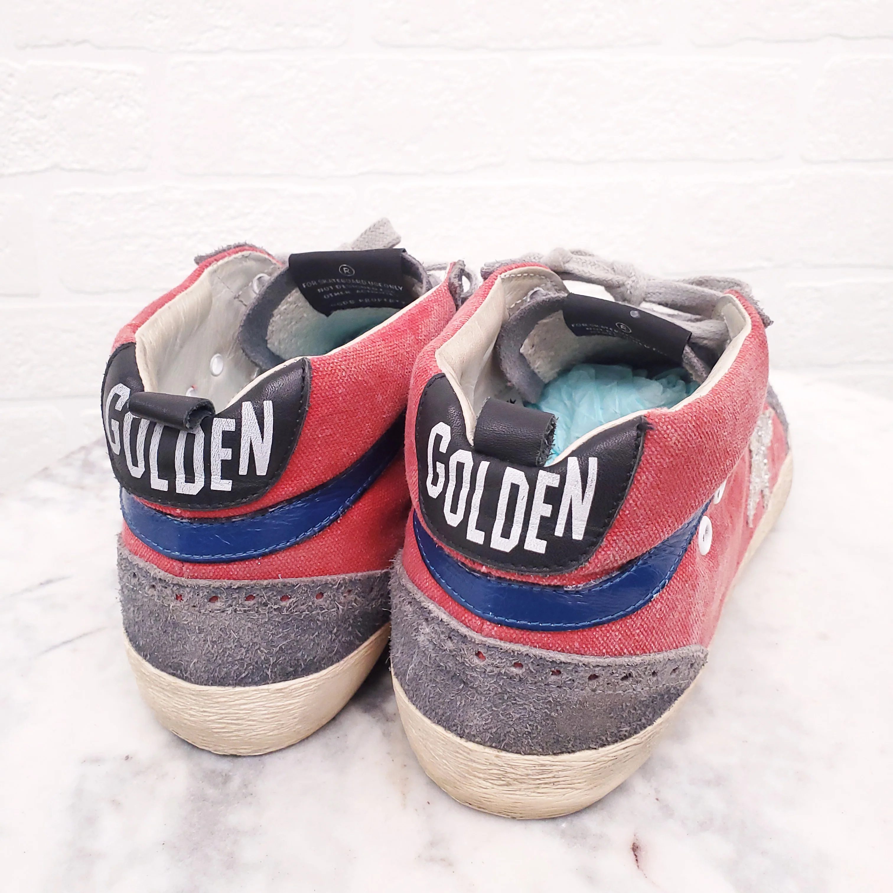 GOLDEN GOOSE MIDSTAR SPLATTER SNEAKERS - SIZE 40 - Image 4