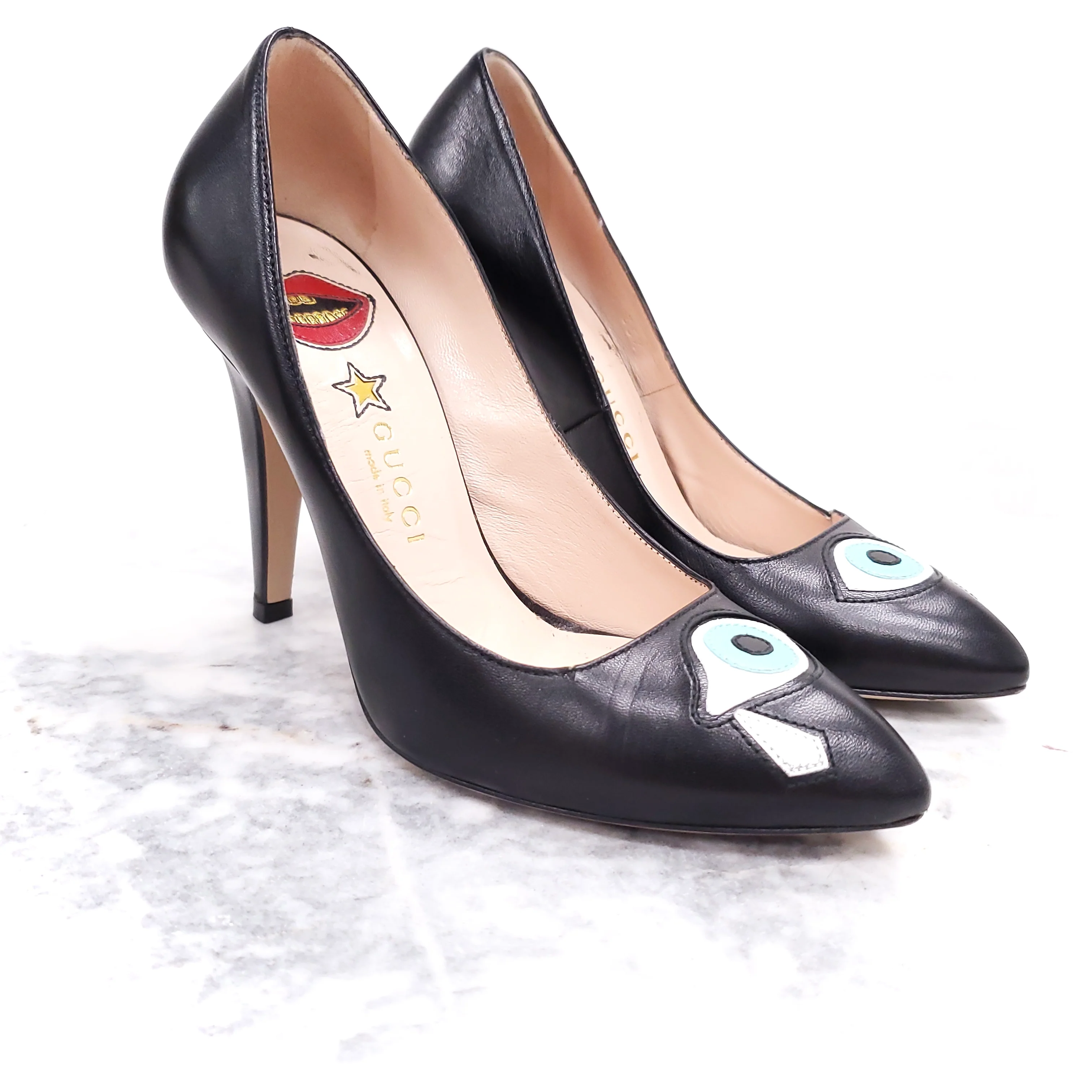 GUCCI EVIL EYE HEELS - SIZE 35.5 - Image 3