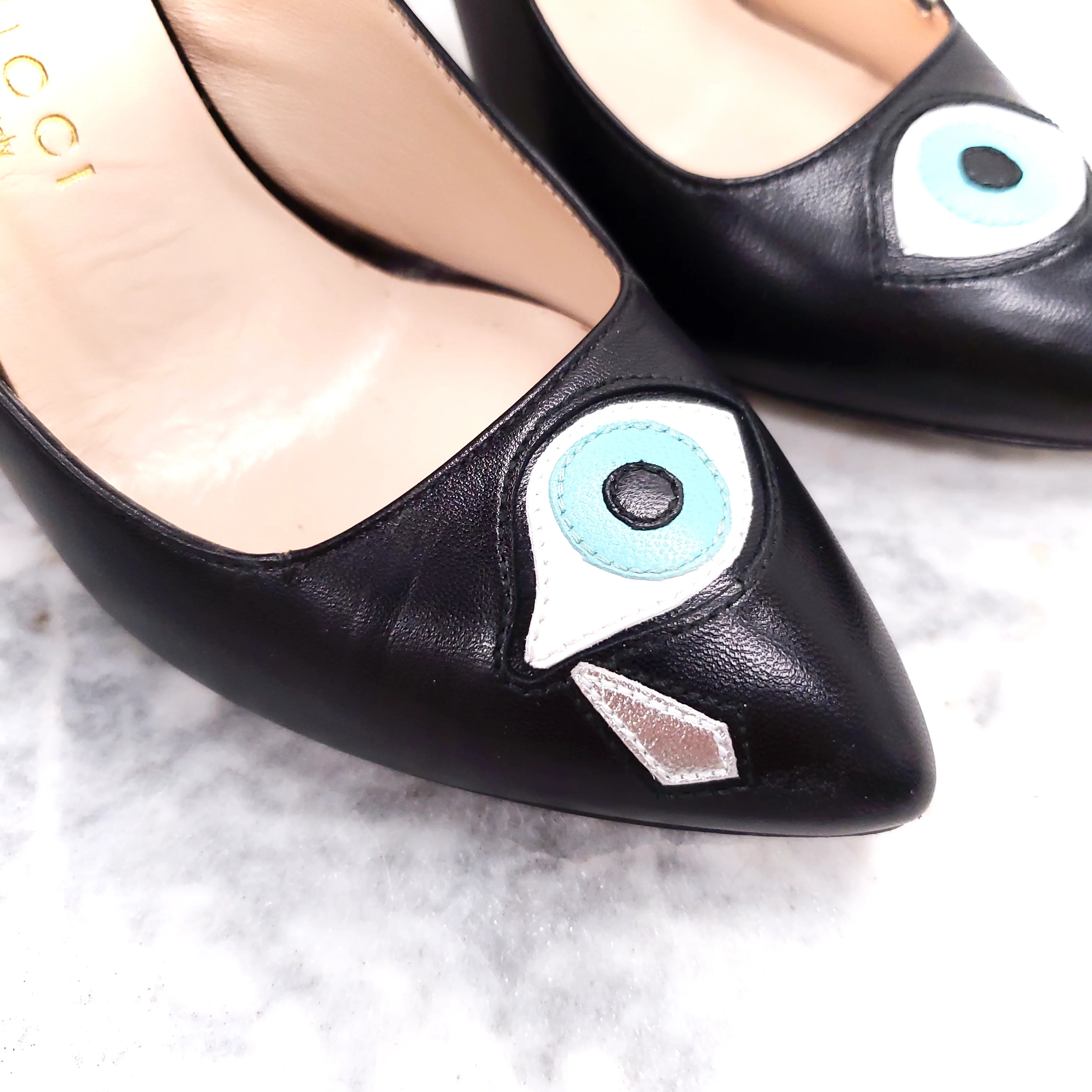 GUCCI EVIL EYE HEELS - SIZE 35.5 - Image 4