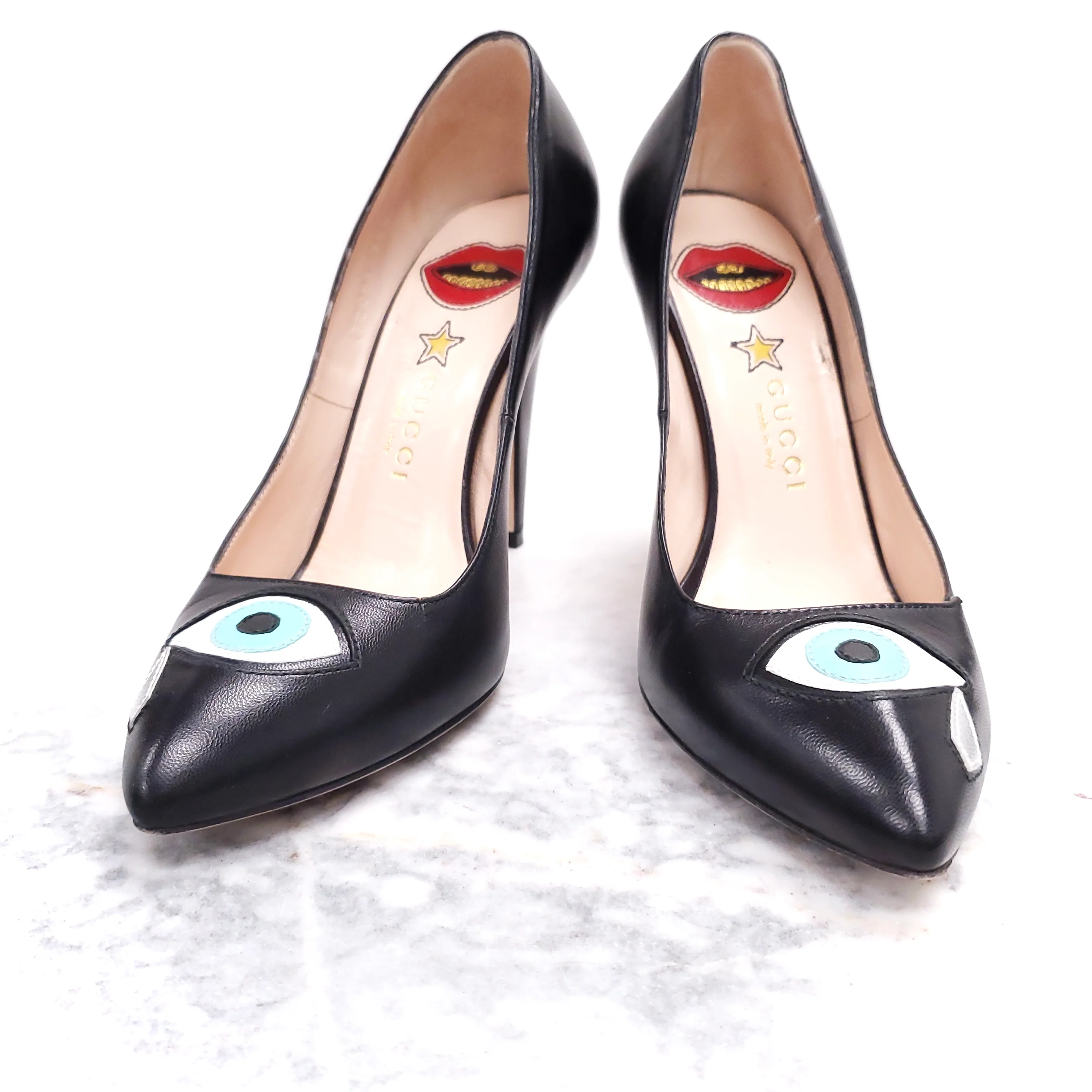 GUCCI EVIL EYE HEELS - SIZE 35.5 - Image 5
