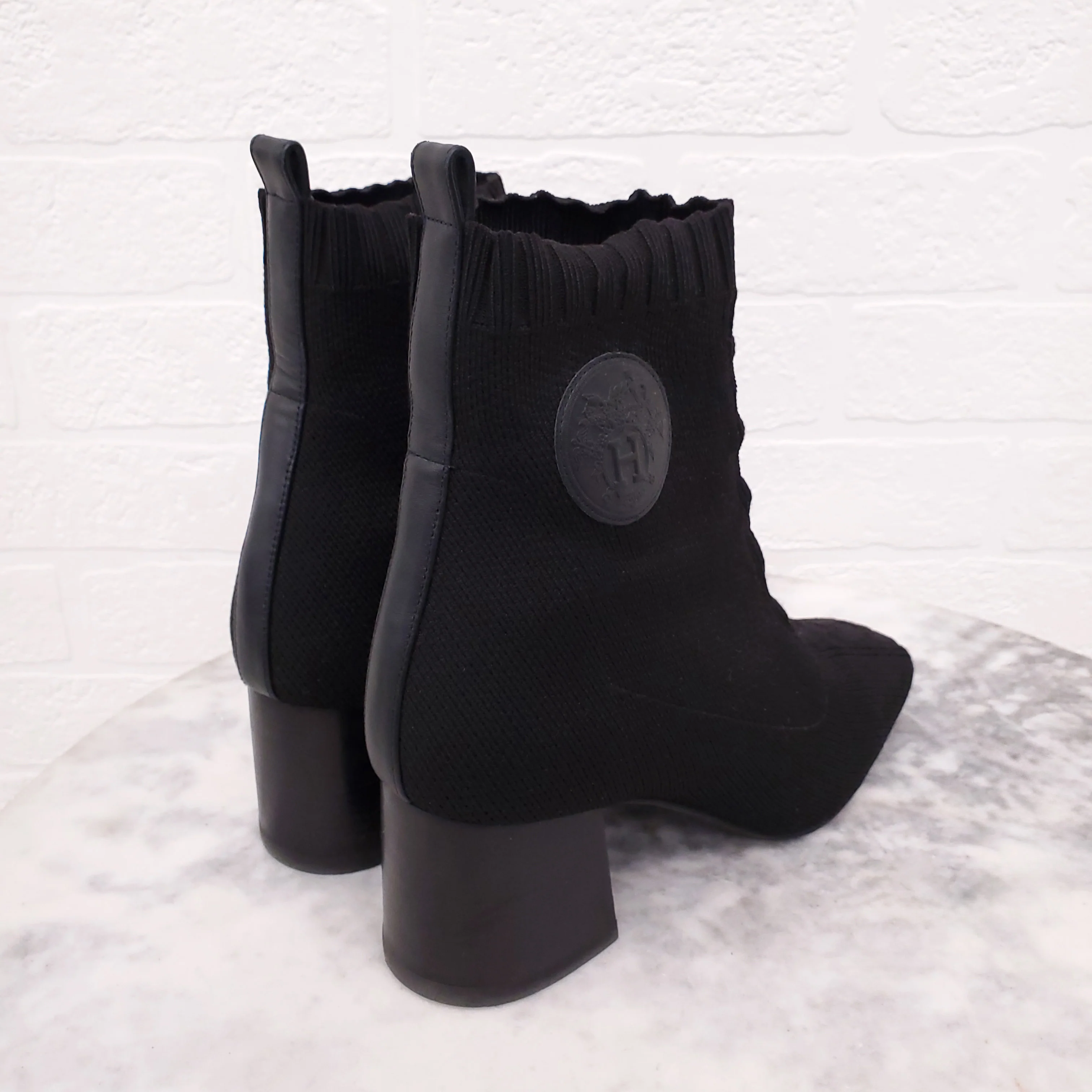HERMÈS BLACK 'VOVLER 60' ANKLE BOOT- SIZE 36 - Image 3