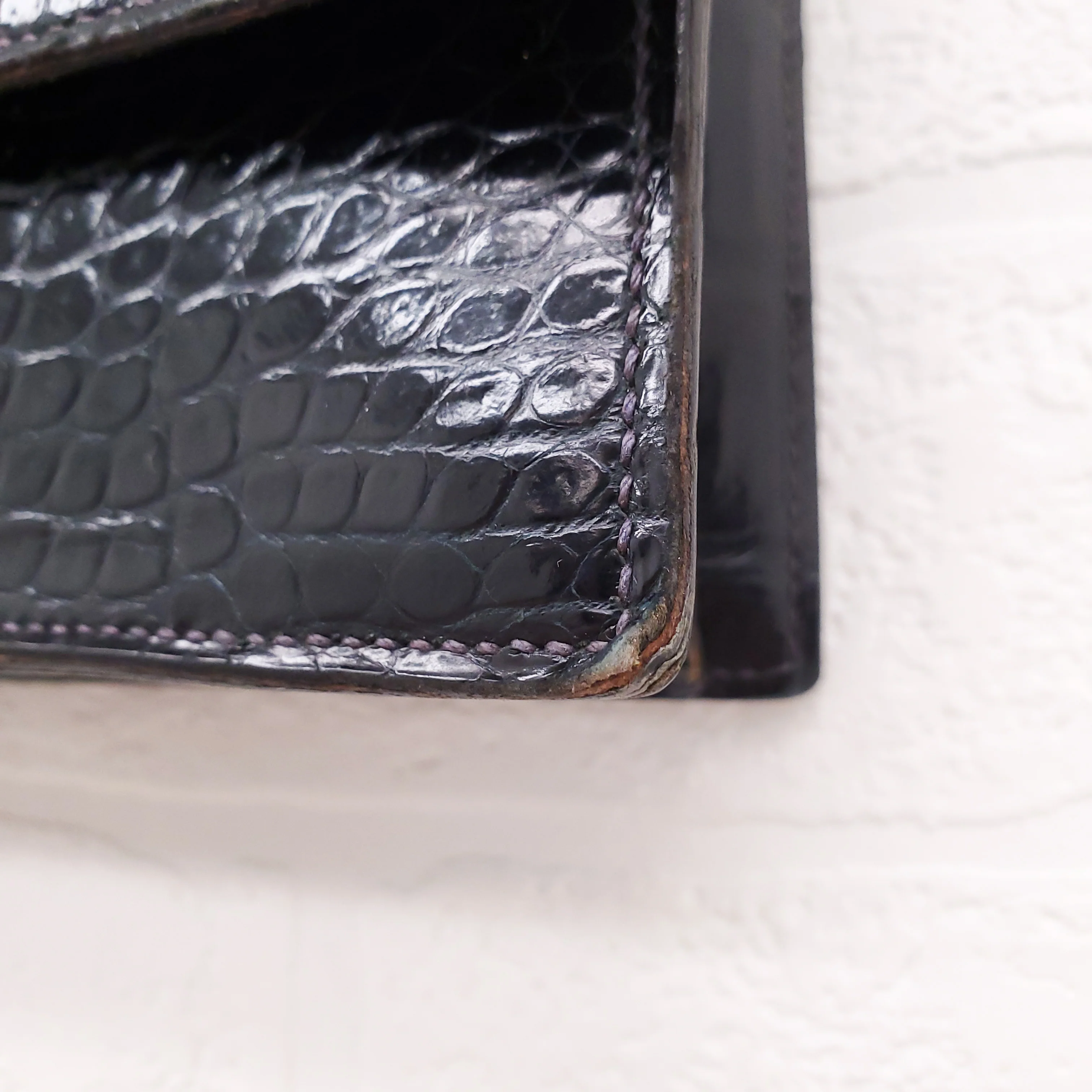 HERMÈS BRIO CROCODILE BAG - Image 9