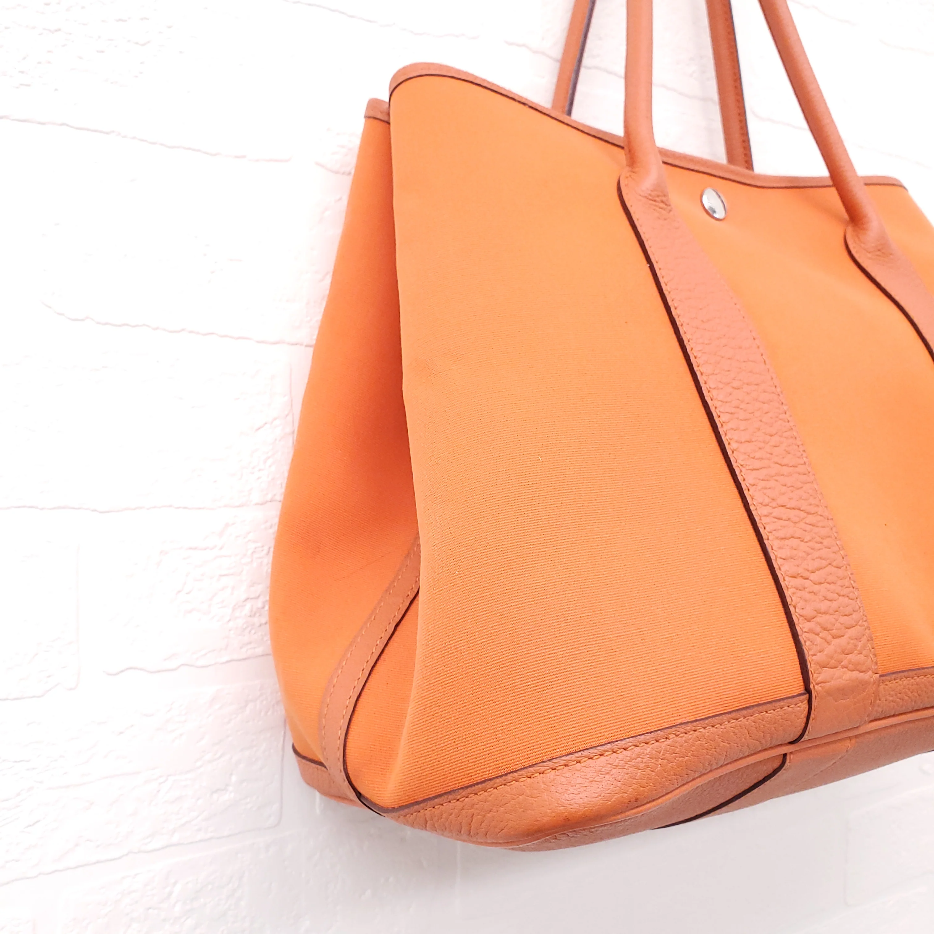 HERMÈS ORANGE GARDEN PM TOTE BAG - Image 3