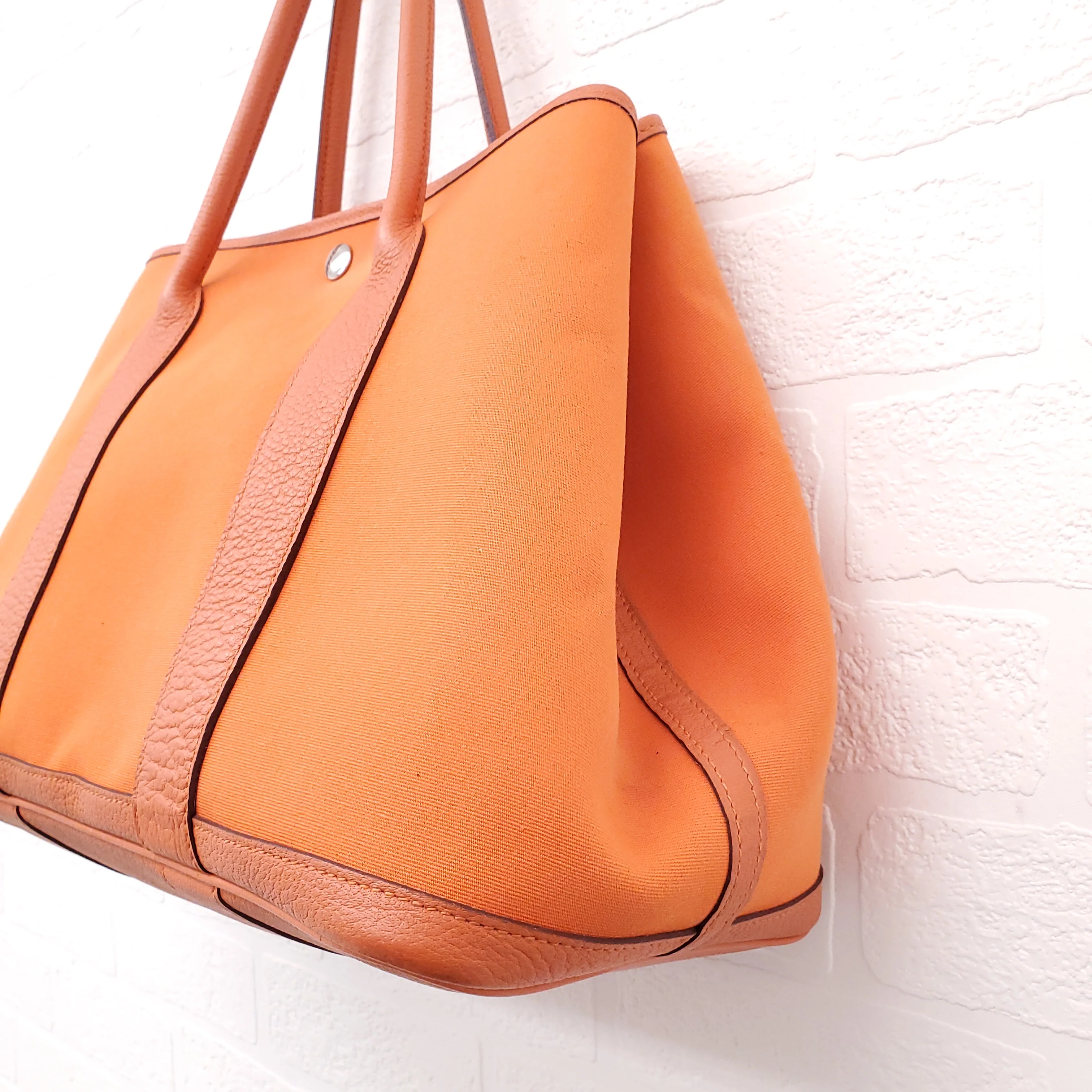 HERMÈS ORANGE GARDEN PM TOTE BAG - Image 4