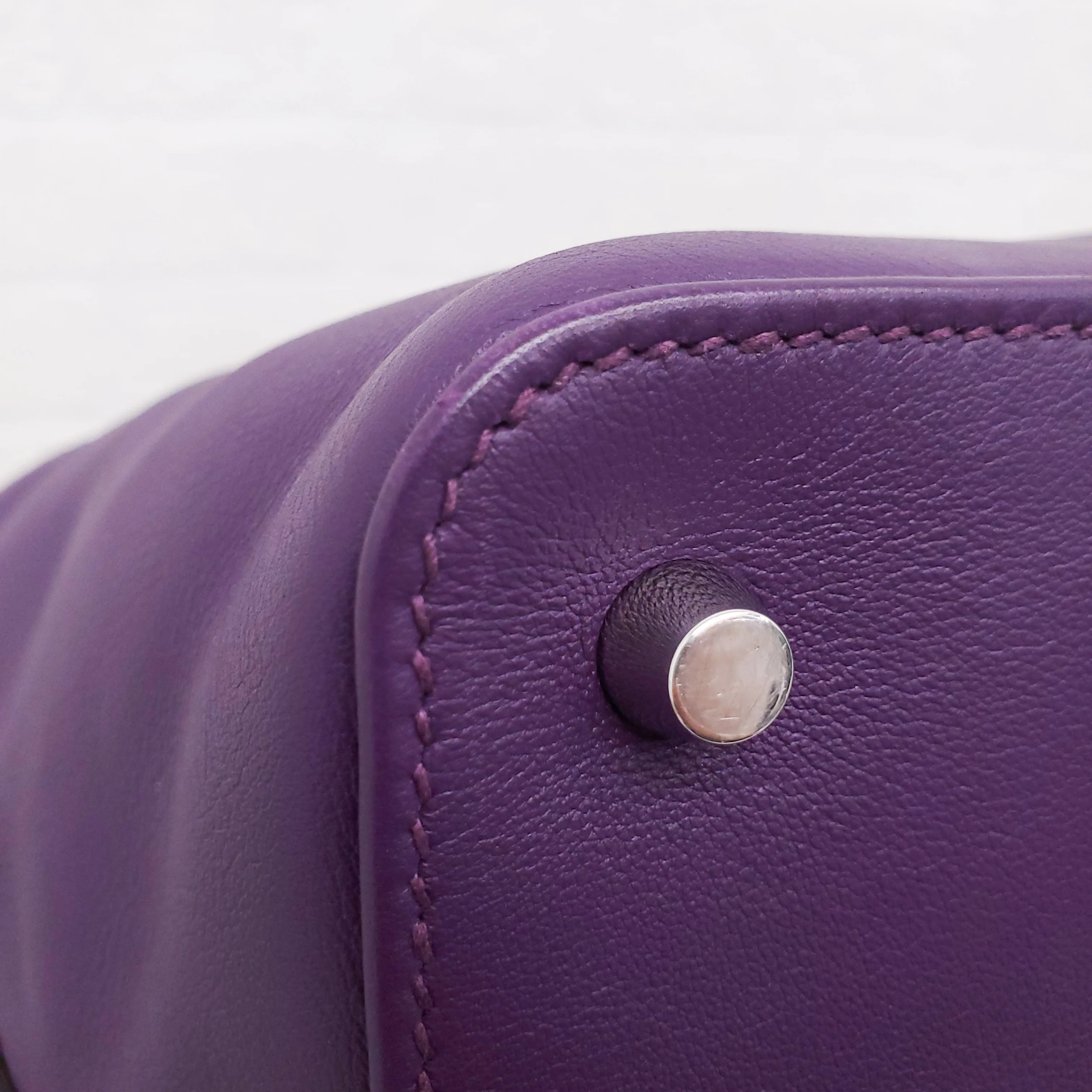 HERMÈS PURPLE TOOLBOX BAG - Image 10