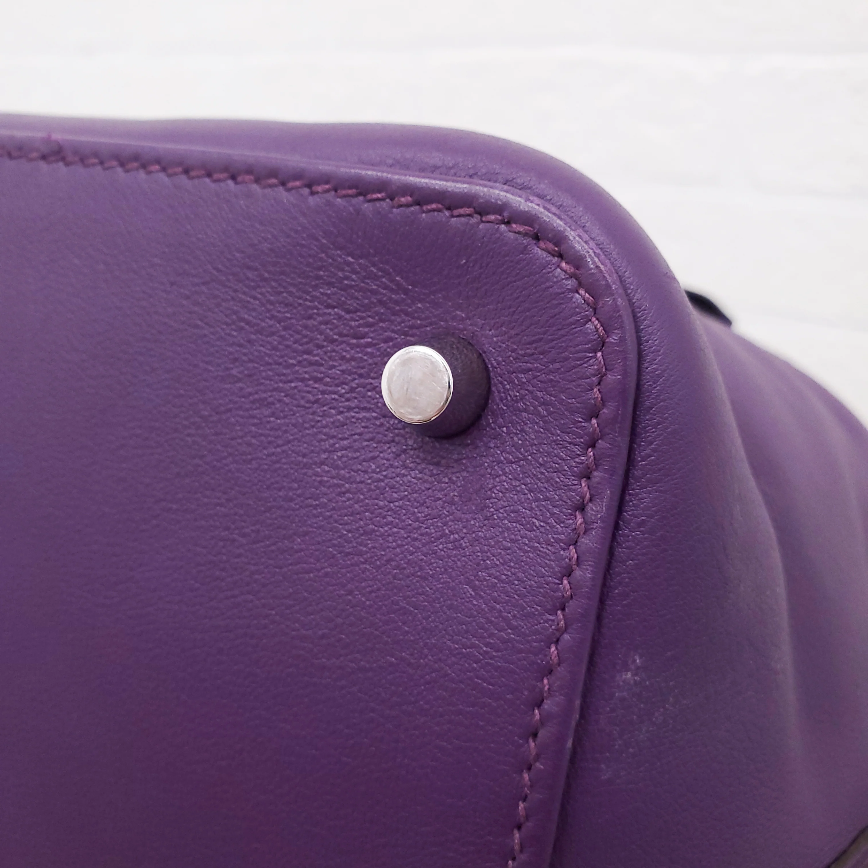 HERMÈS PURPLE TOOLBOX BAG - Image 11