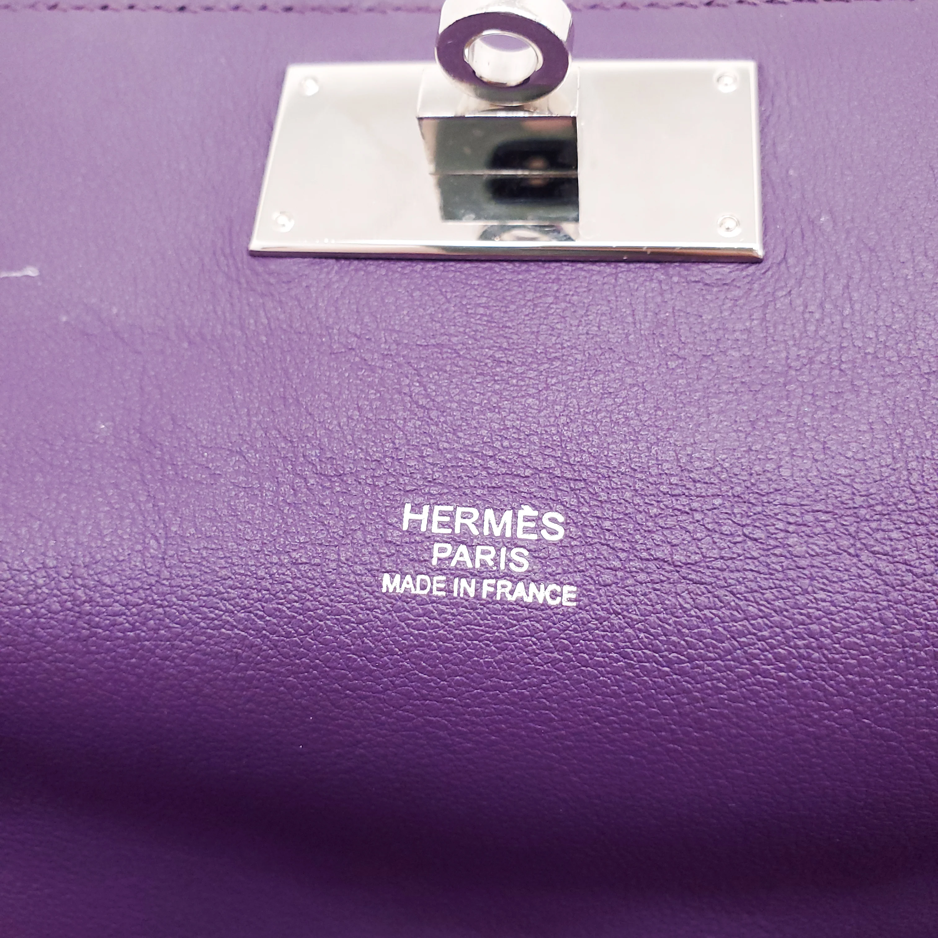 HERMÈS PURPLE TOOLBOX BAG - Image 4