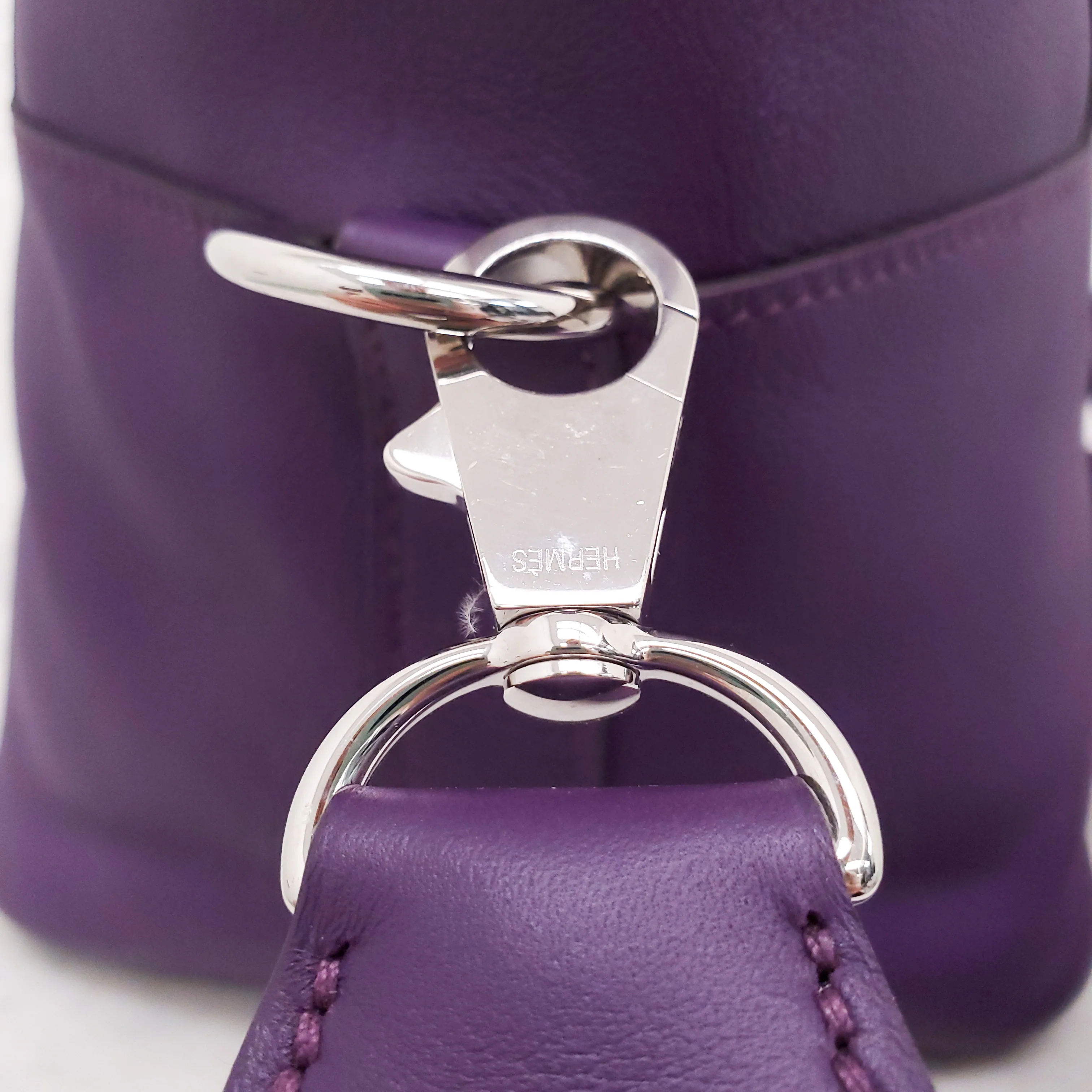 HERMÈS PURPLE TOOLBOX BAG - Image 7