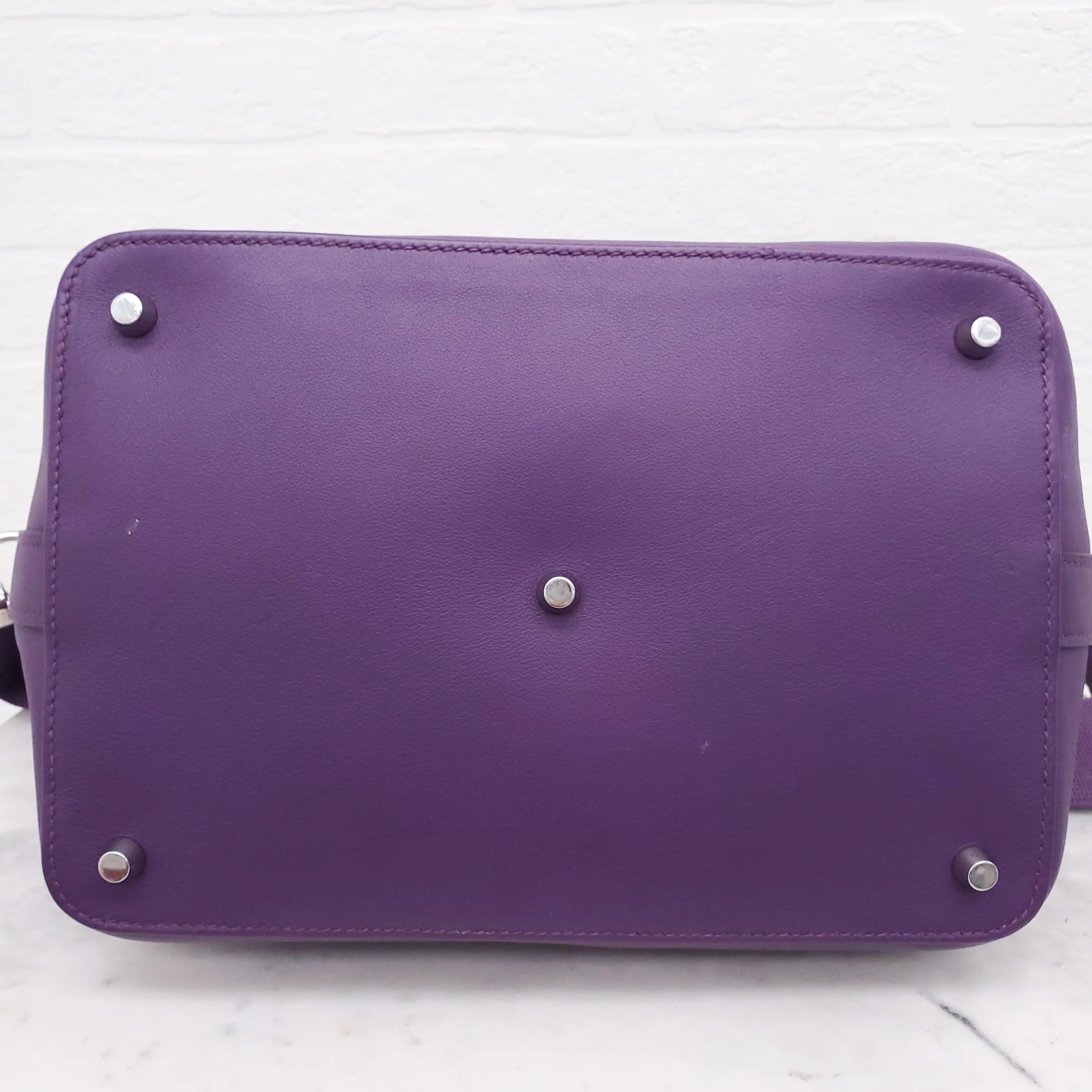 HERMÈS PURPLE TOOLBOX BAG - Image 9
