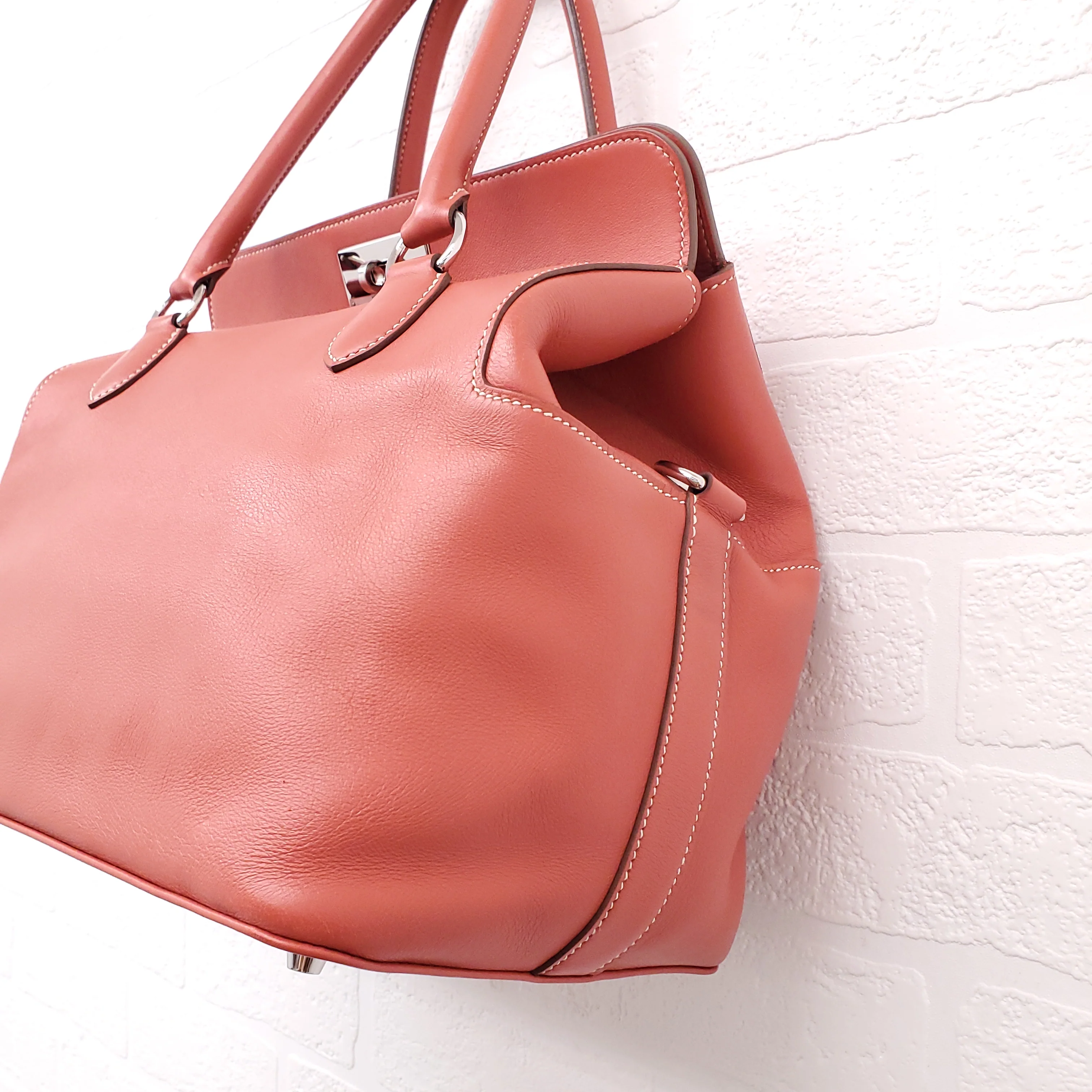 HERMÈS CORAL TOOLBOX BAG - Image 7