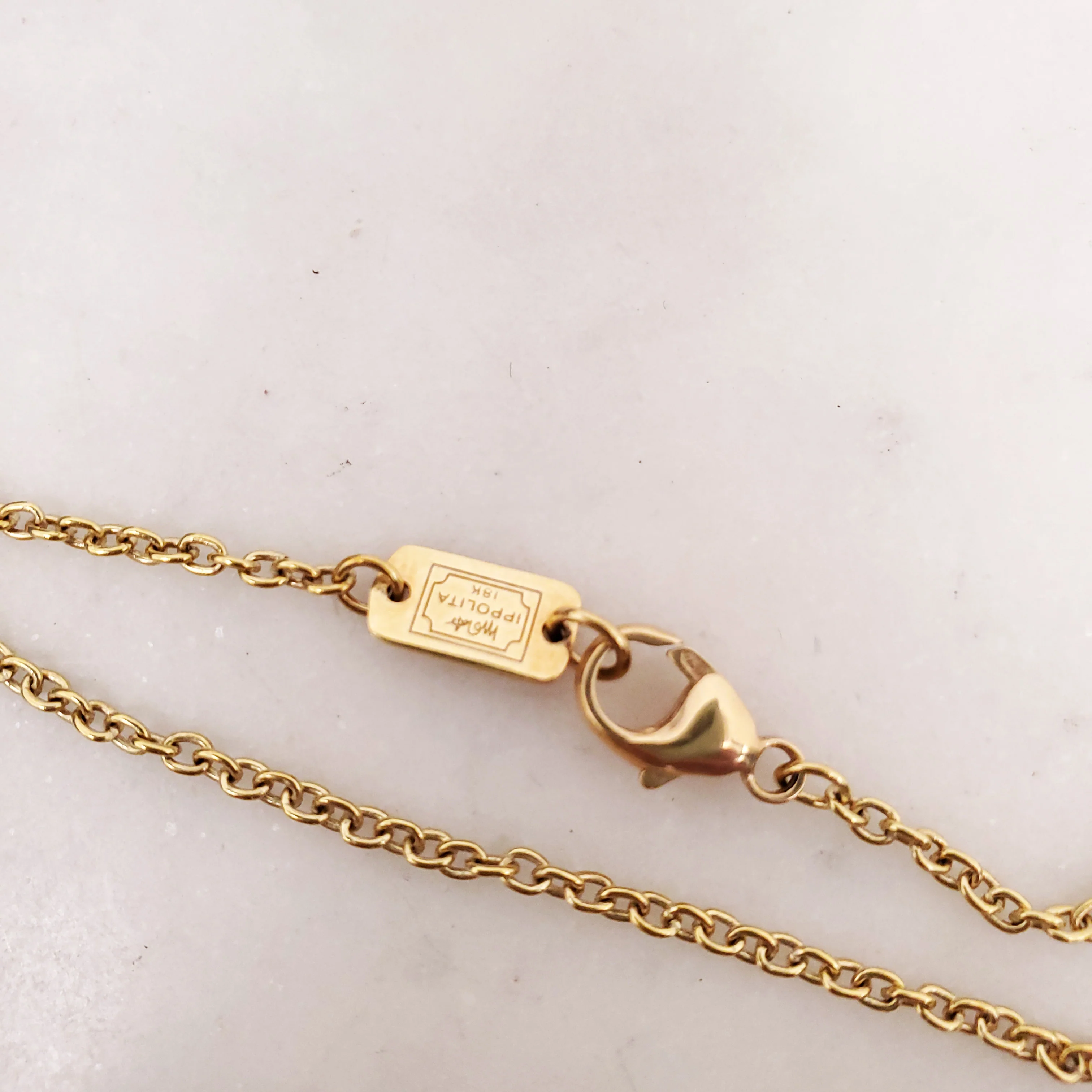 IPPOLITA 18K QUARTZ MOTHER OF PEARL NECKLACE - Image 4