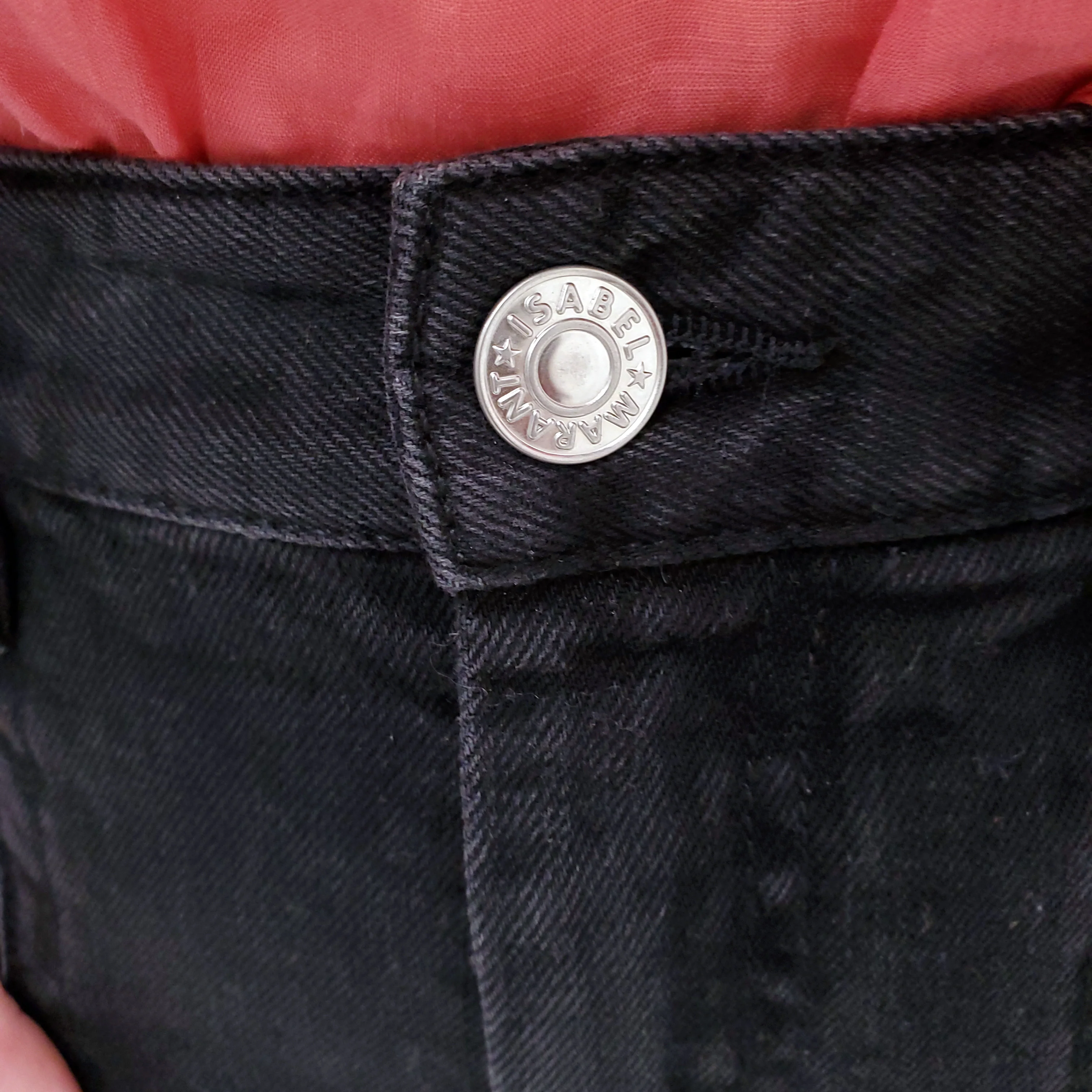 ISABEL MARANT DARK GREY CARGO DENIM - SIZE 36 - Image 3