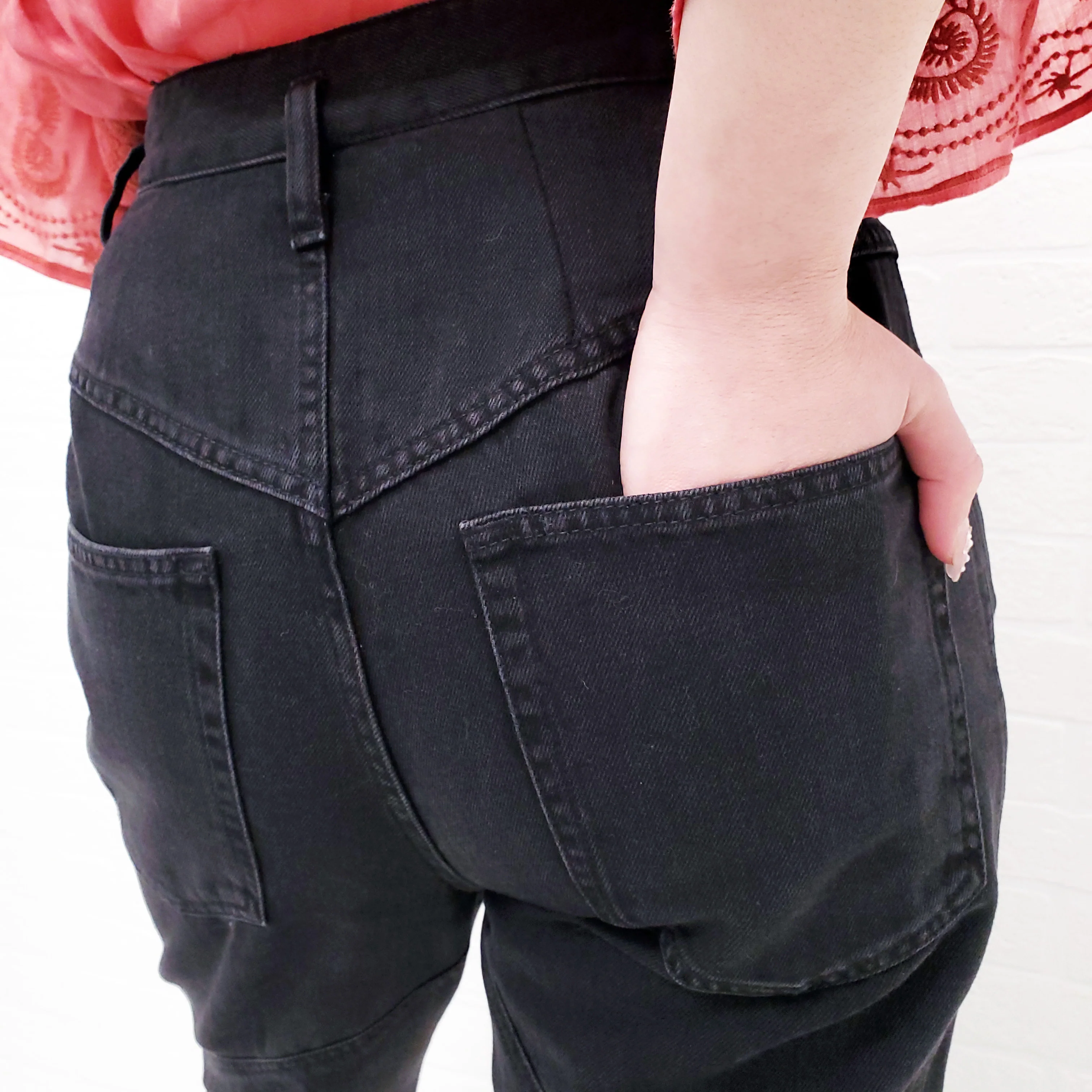 ISABEL MARANT DARK GREY CARGO DENIM - SIZE 36 - Image 7