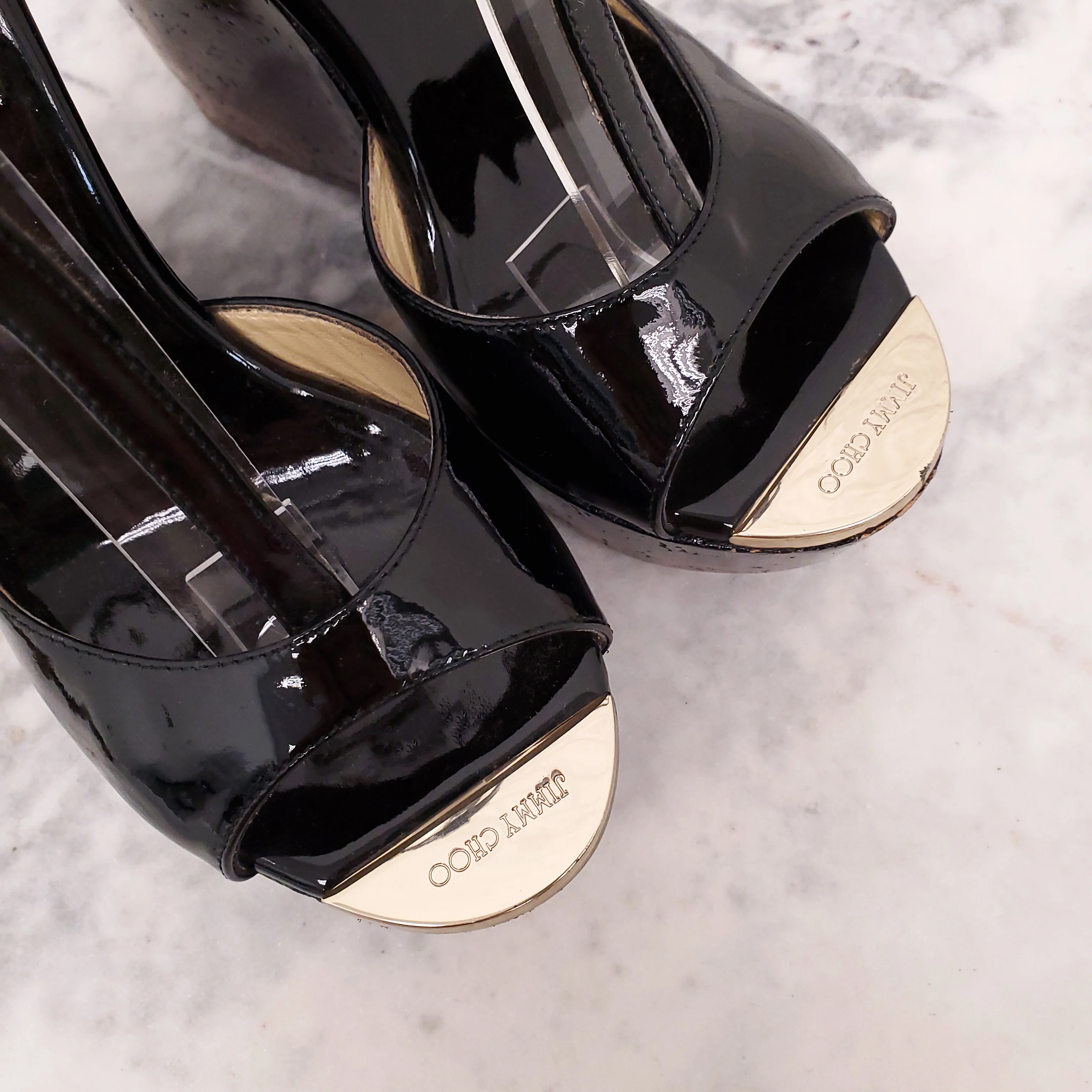 JIMMY CHOO OMBRE WEDGES - SIZE 37 - Image 3