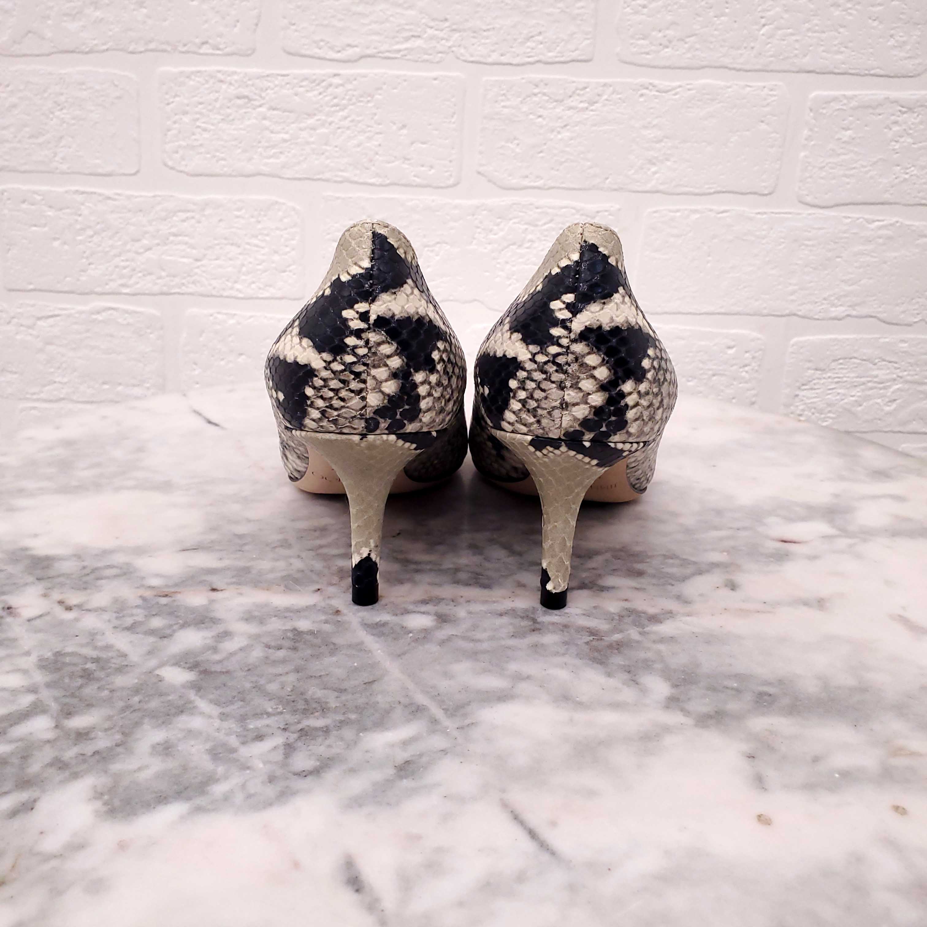 JIMMY CHOO SNAKESKIN HEELS - SIZE 34 - Image 3