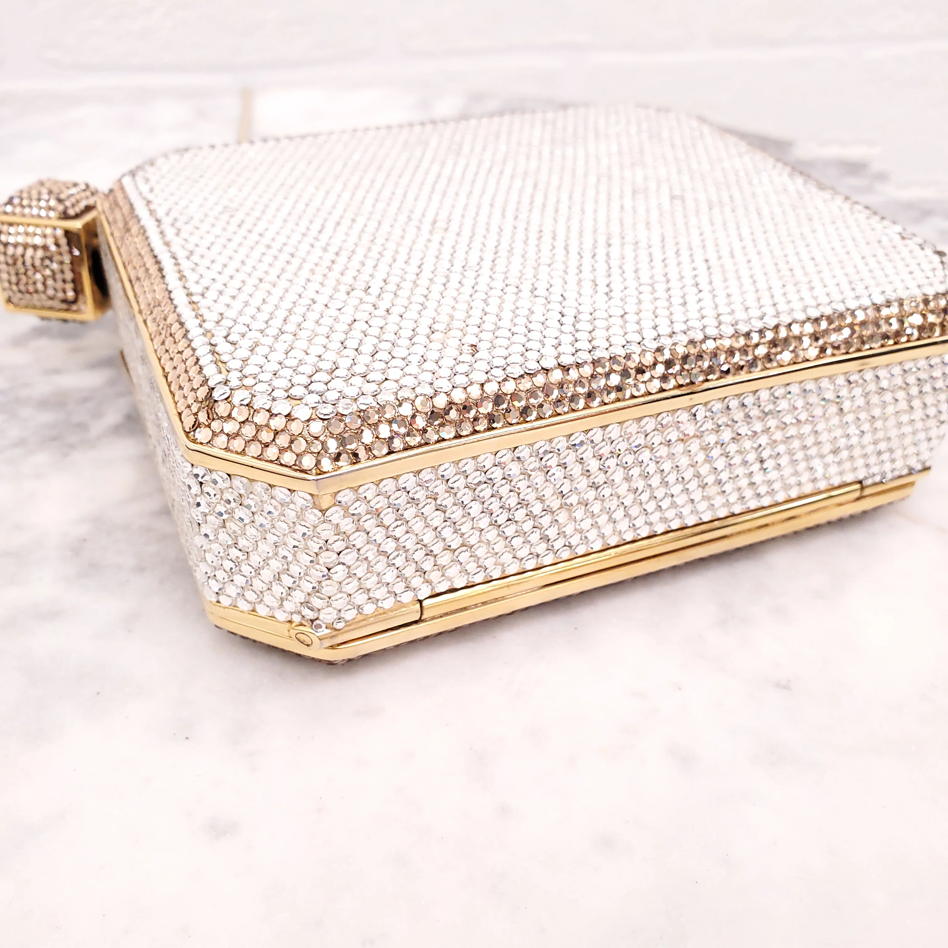 JUDITH LEIBER SWAROVSKI CRYSTAL FLASK CLUTCH - Image 6
