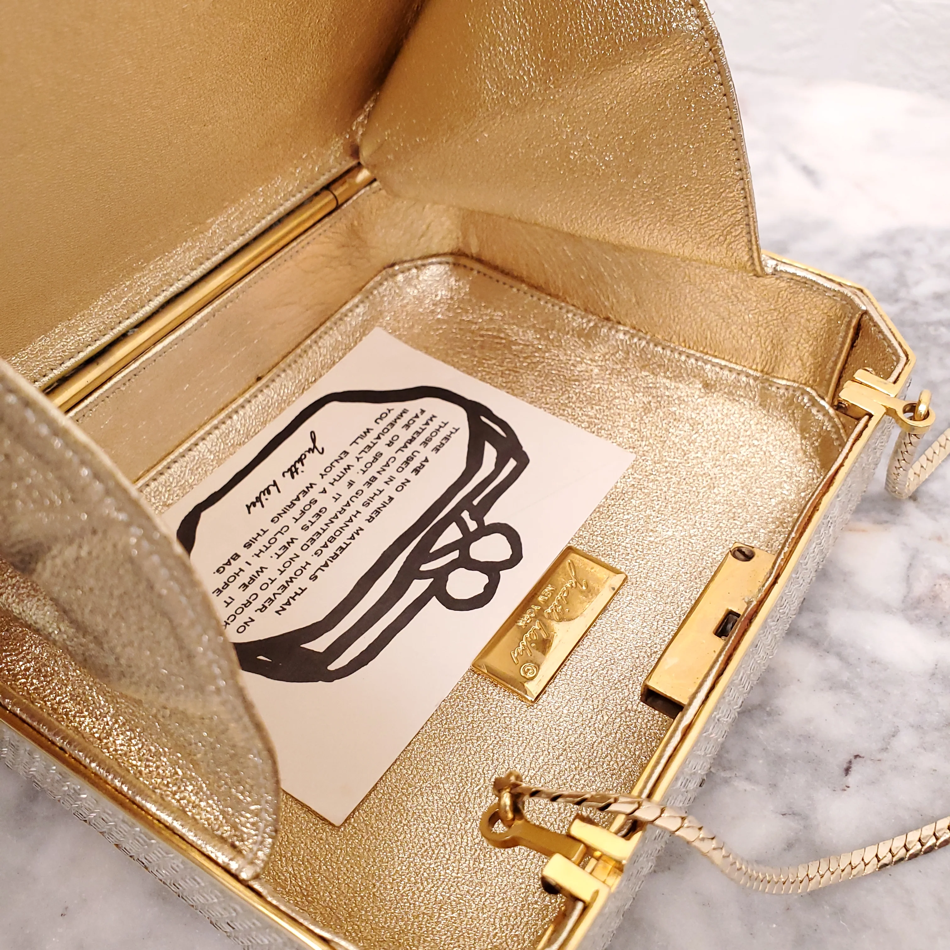 JUDITH LEIBER SWAROVSKI CRYSTAL FLASK CLUTCH - Image 7