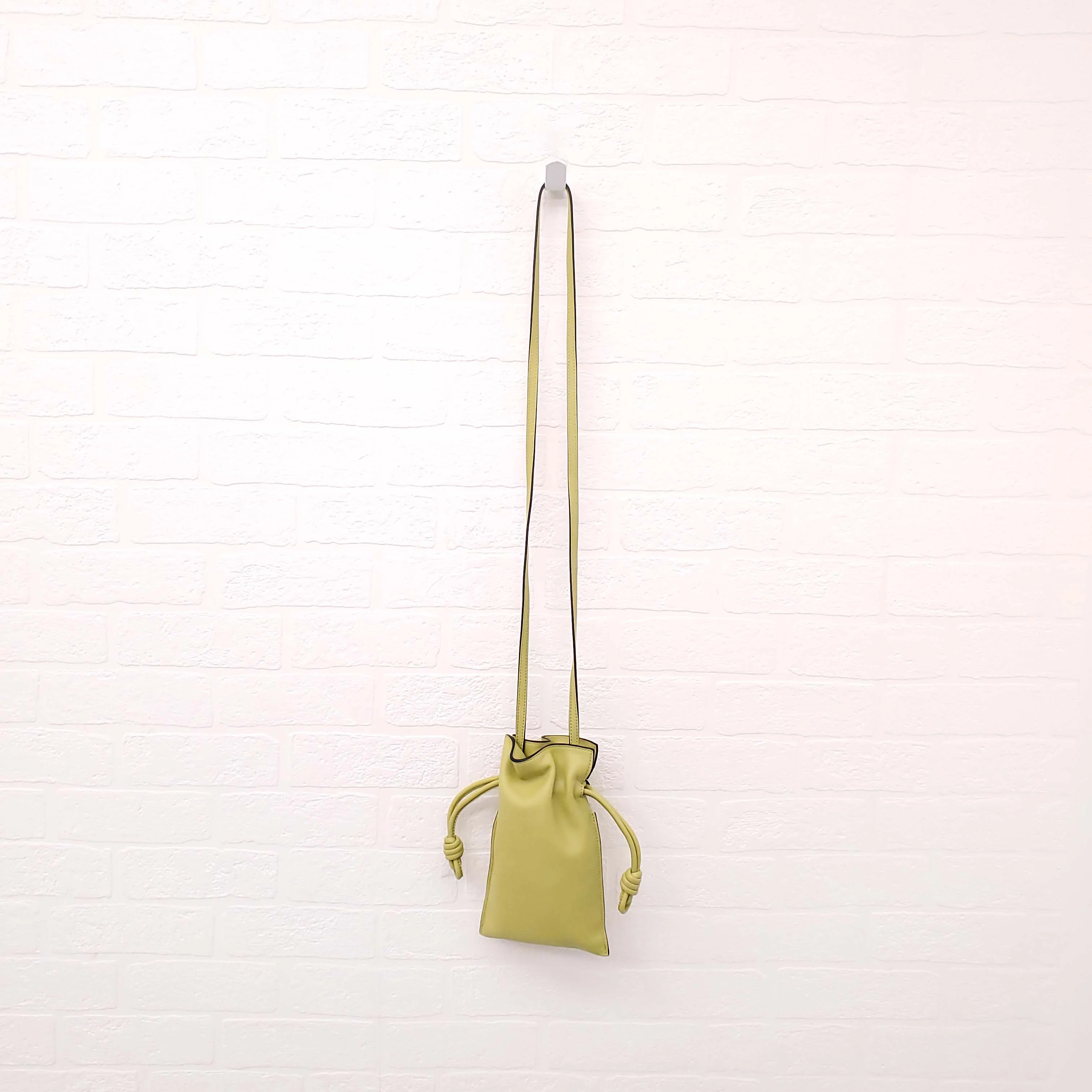 LOEWE LIME GREEN LEATHER FLAMENCO SMALL BAG - Image 3