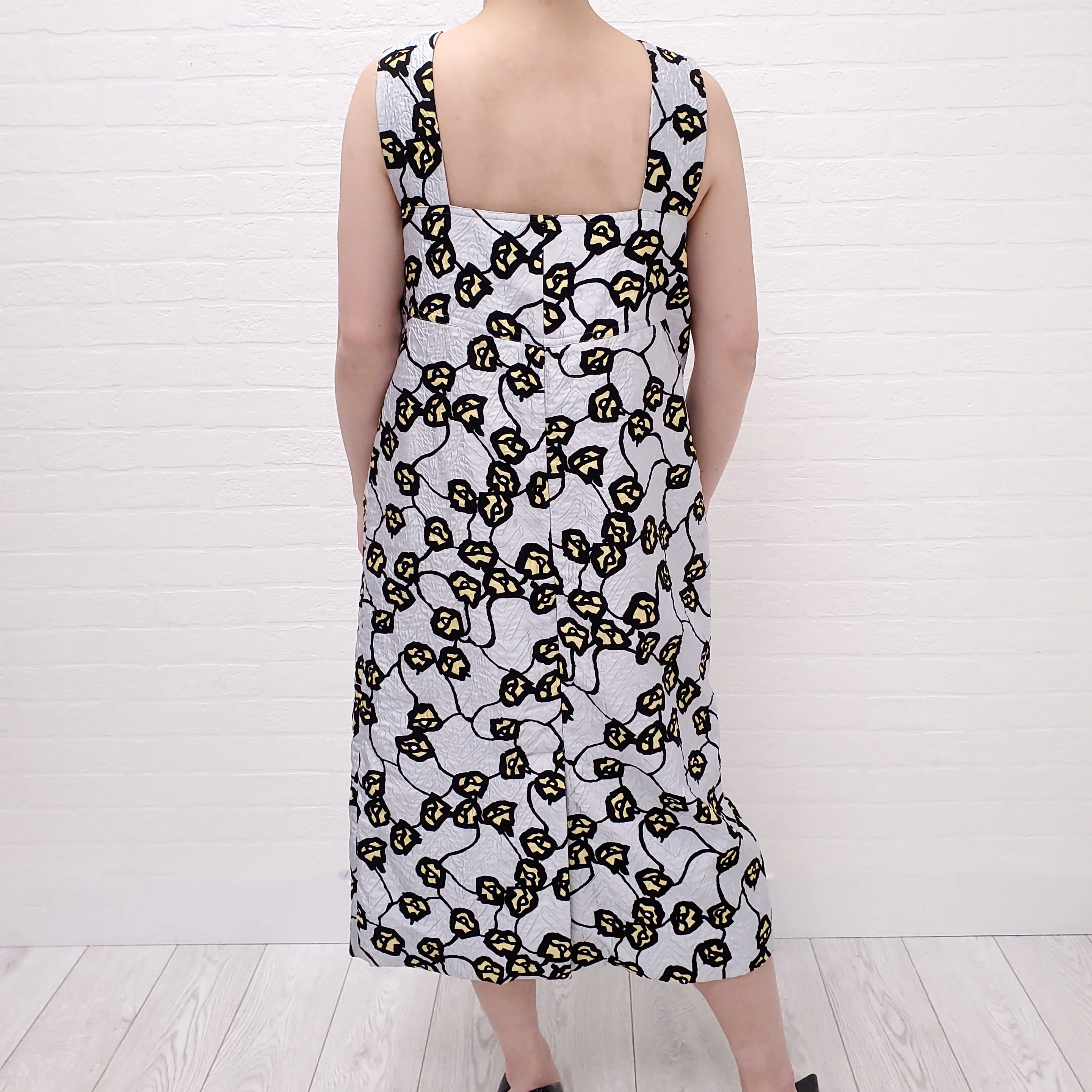 MARNI BLUE PATTERNED DRESS - SIZE 44 (OVERSIZED FIT) - Image 4