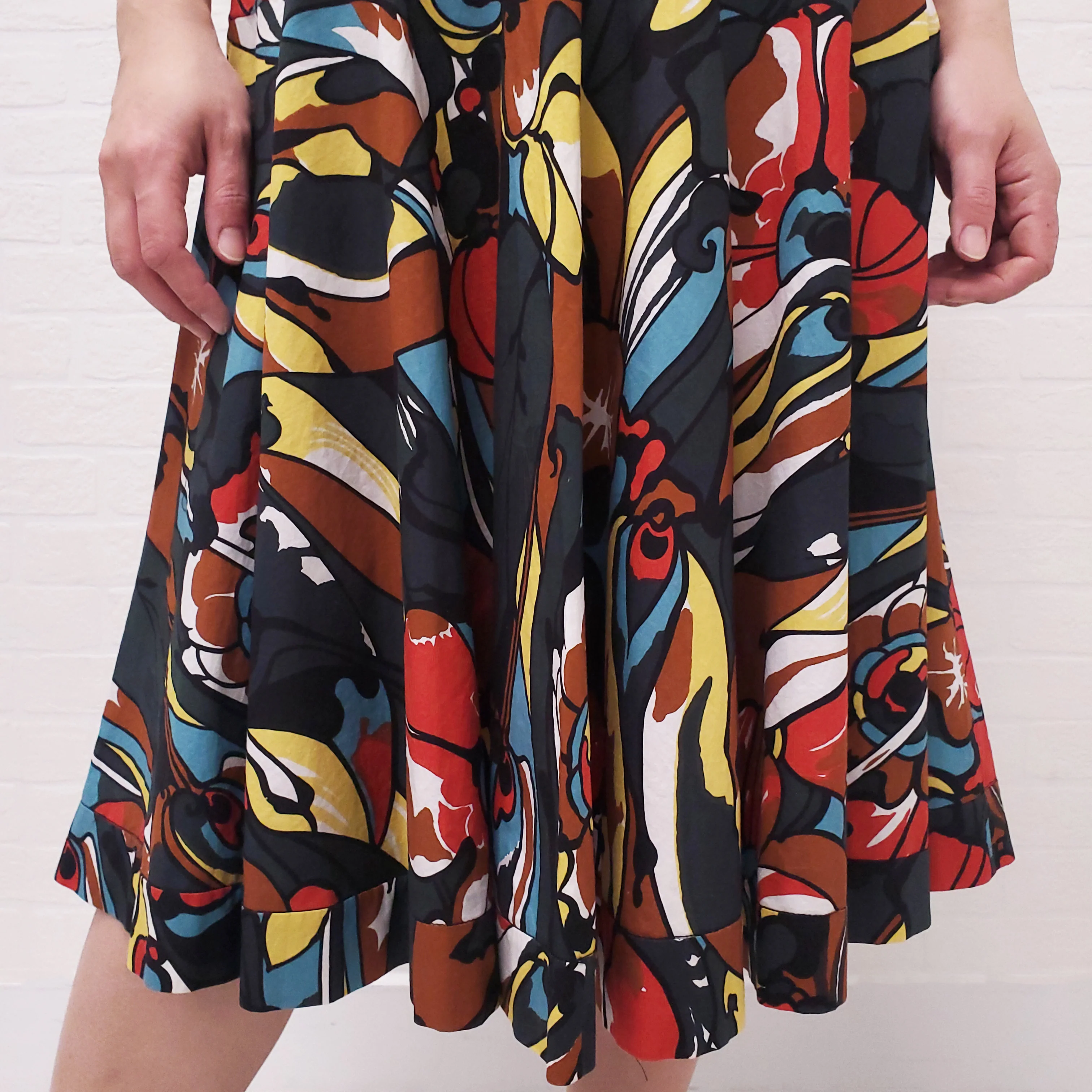 MARNI FLORAL PATTERNED COTTON DRESS - SIZE 44 - Image 3