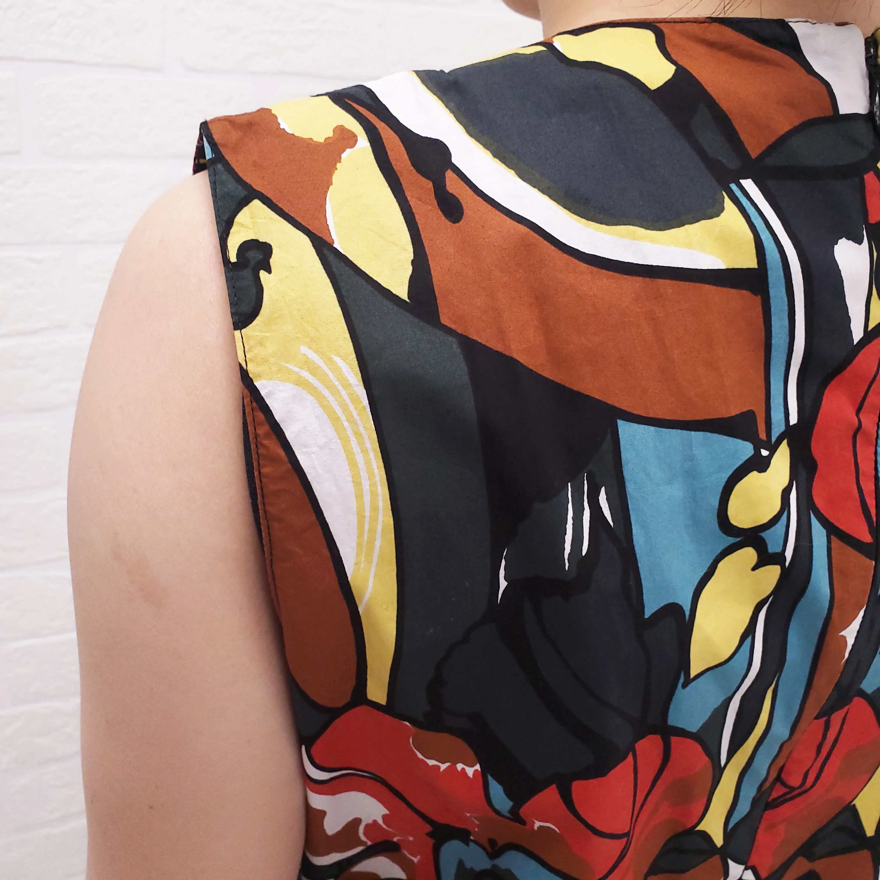 MARNI FLORAL PATTERNED COTTON DRESS - SIZE 44 - Image 6