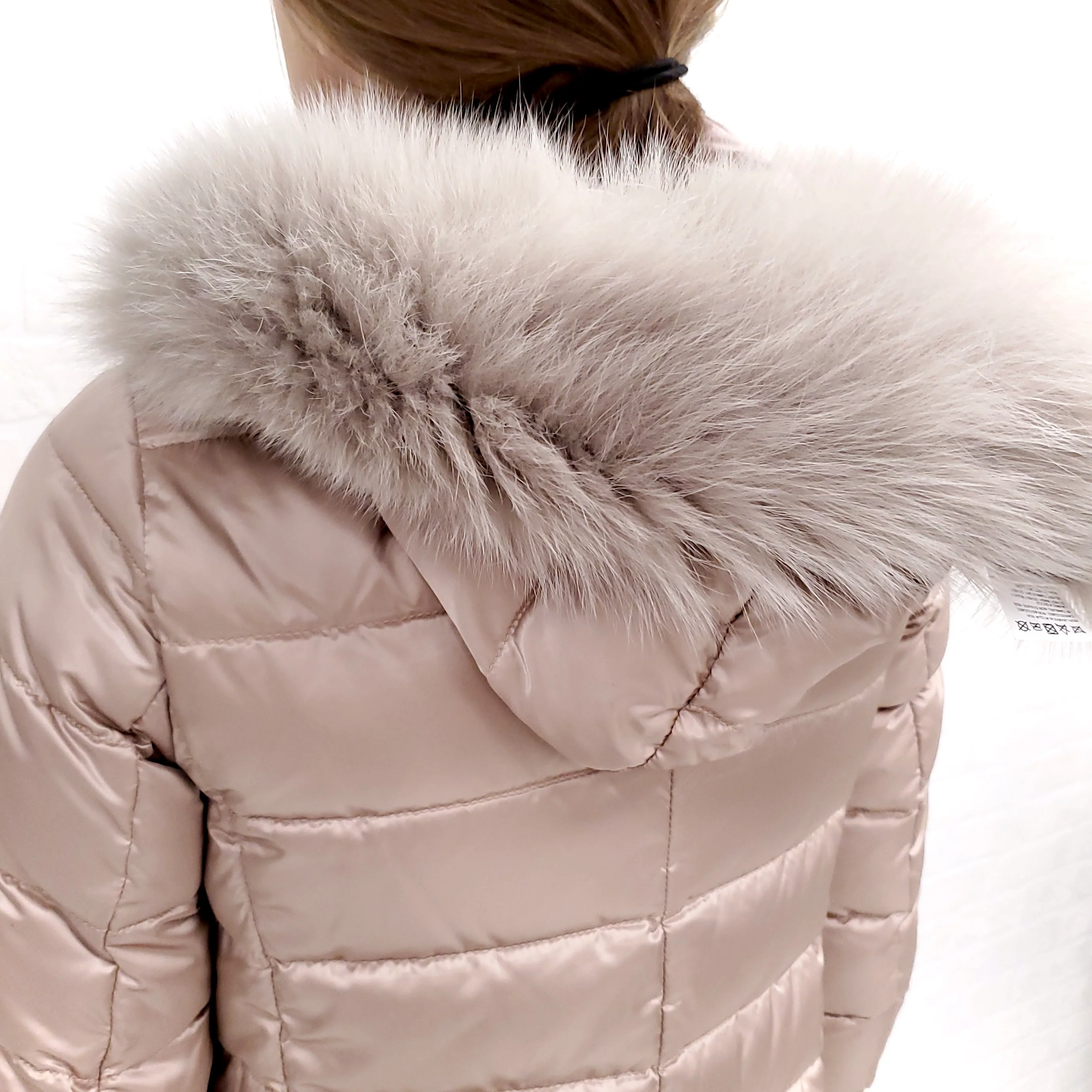 MAX MARA REVERSIBLE COAT WITH FUR HOOD - SIZE 4 - Image 4