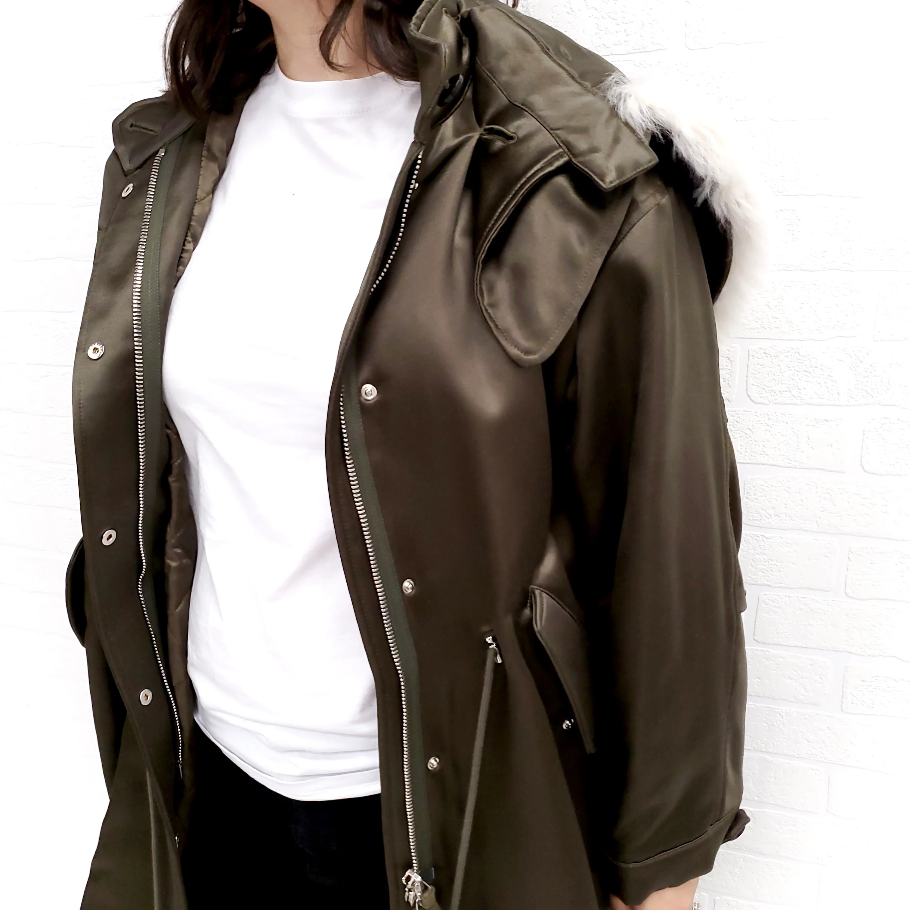 MCQUEEN COAT WITH LAMB FUR ($5000) - SIZE 38 (OVERSIZED FIT) - Image 3