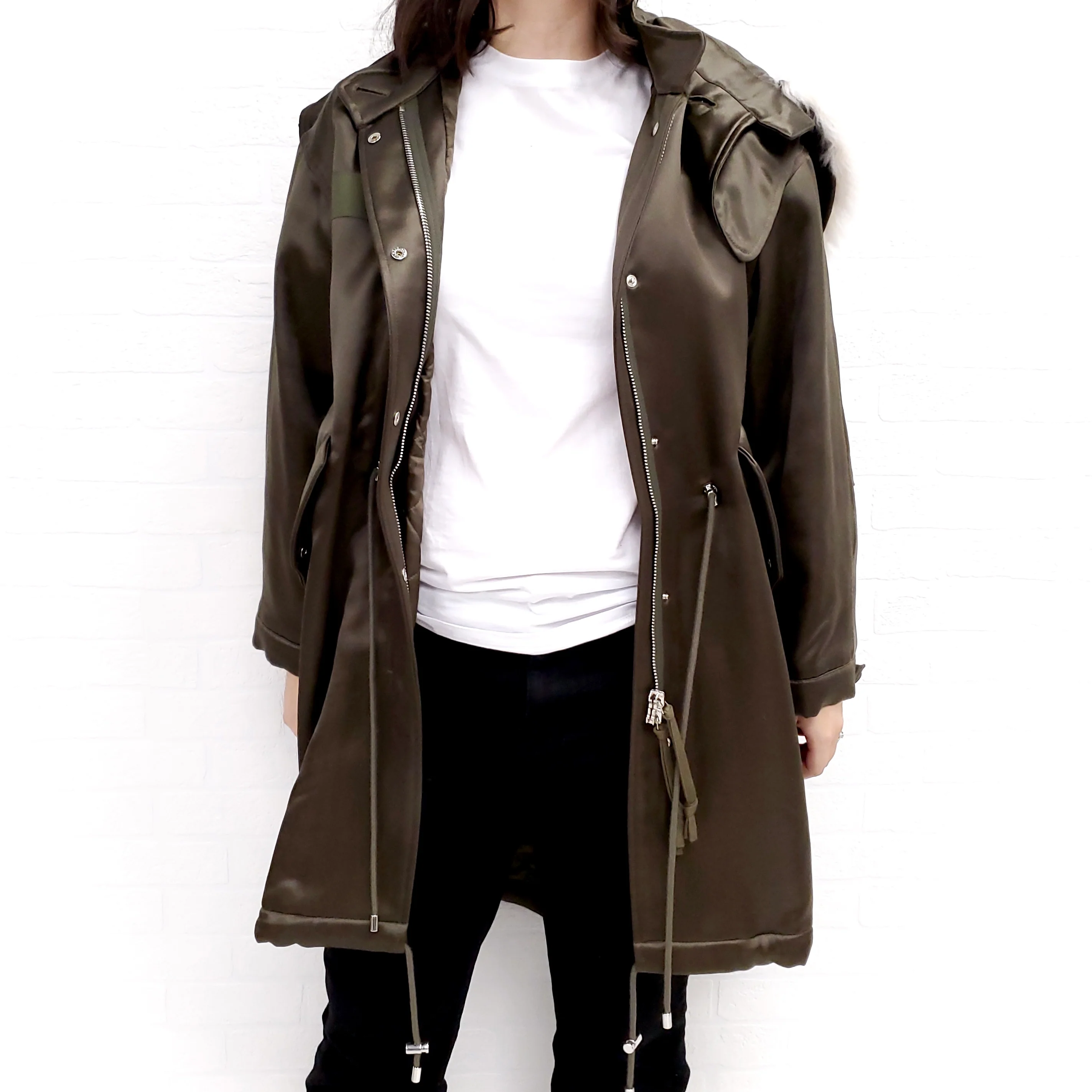 MCQUEEN COAT WITH LAMB FUR ($5000) - SIZE 38 (OVERSIZED FIT) - Image 4