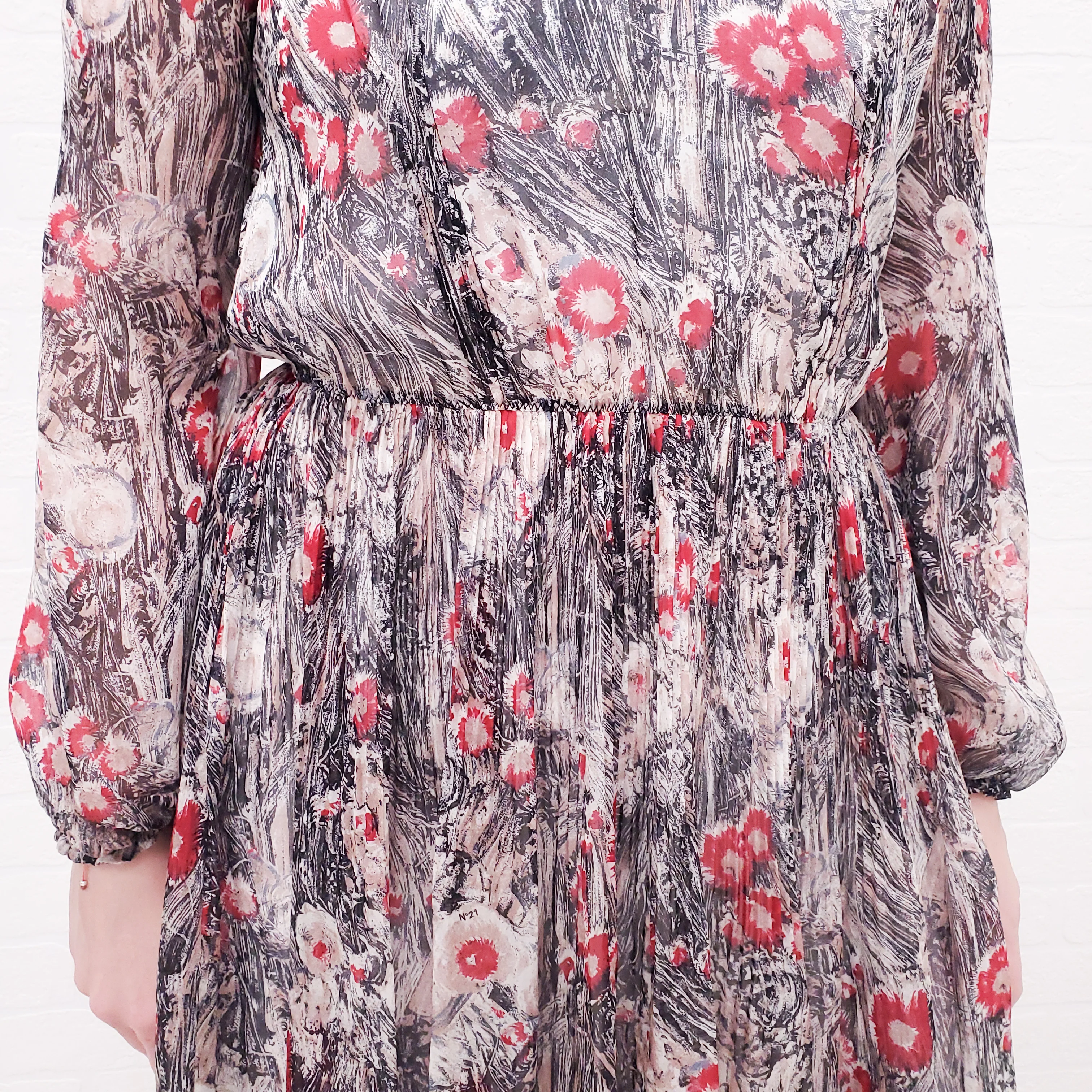 N°21 FLORAL SILK DRESS - SIZE 42 - Image 4